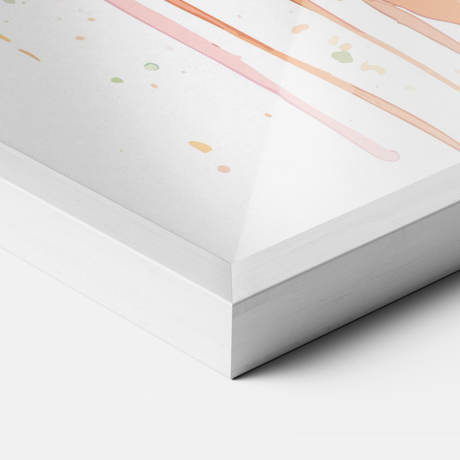 Gerahmte Poster Watercolor Carrot mockup 3