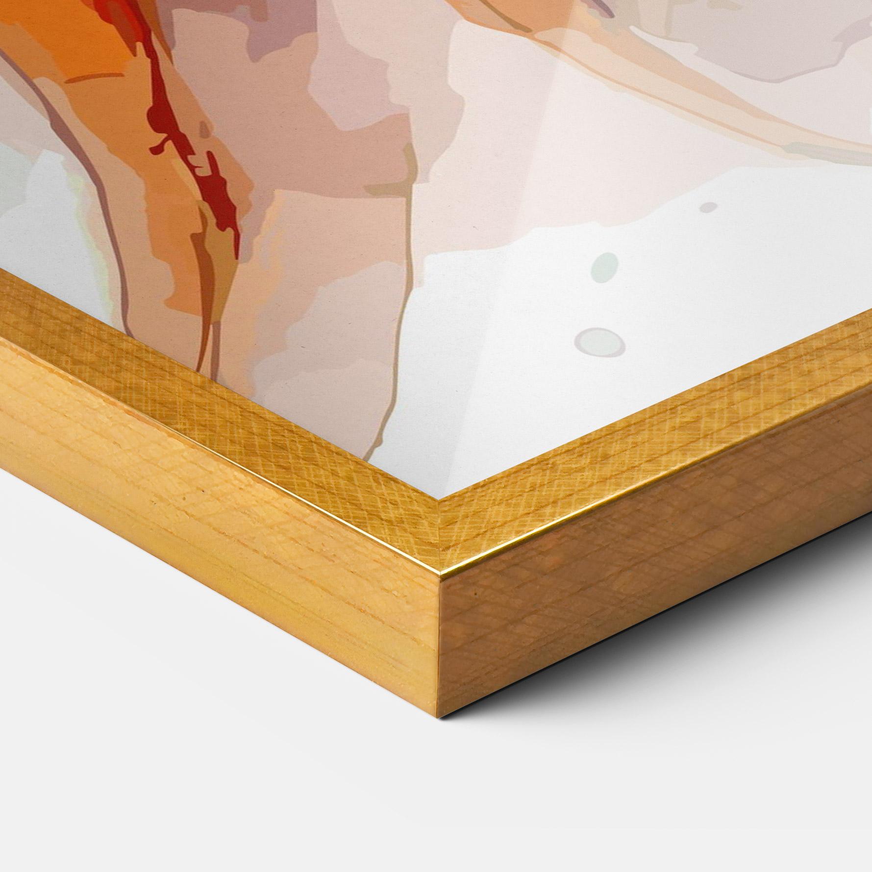 Gerahmte Poster Carrot Watercolor mockup 3