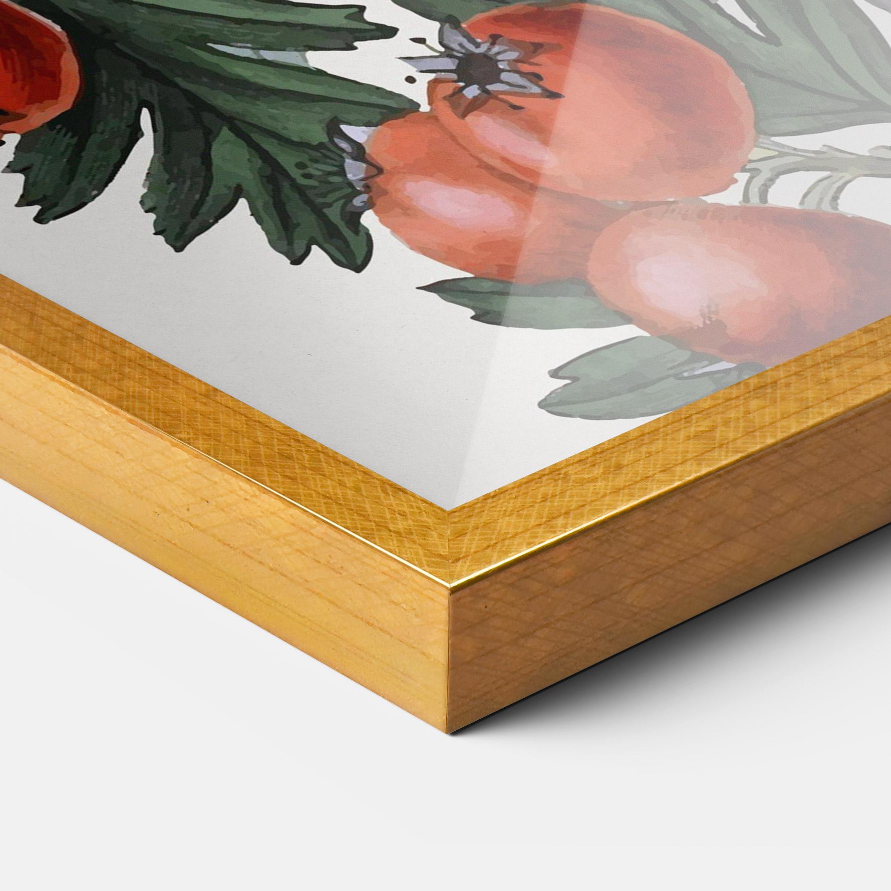 Gerahmte Poster Cherry Drawing mockup 3