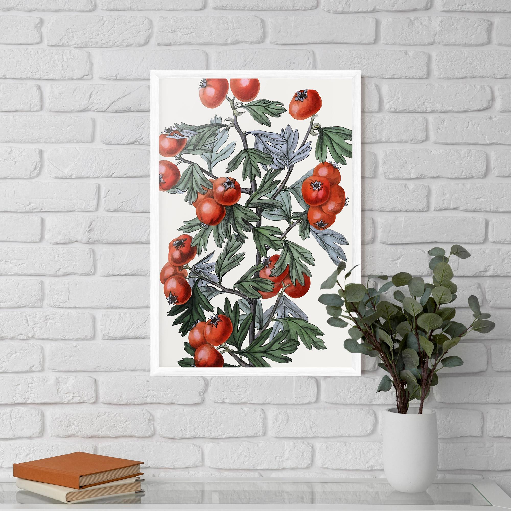 Gerahmte Poster Cherry Drawing mockup 5