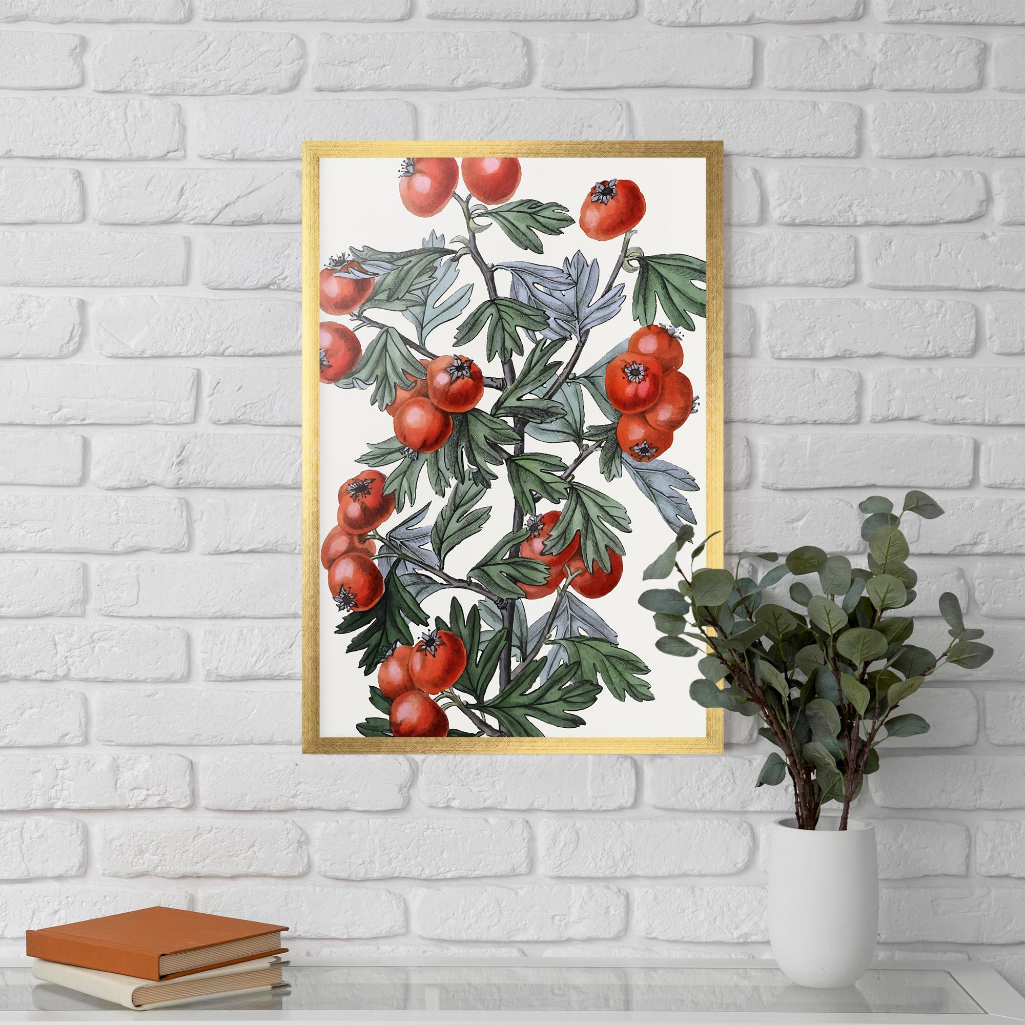 Gerahmte Poster Cherry Drawing mockup 5