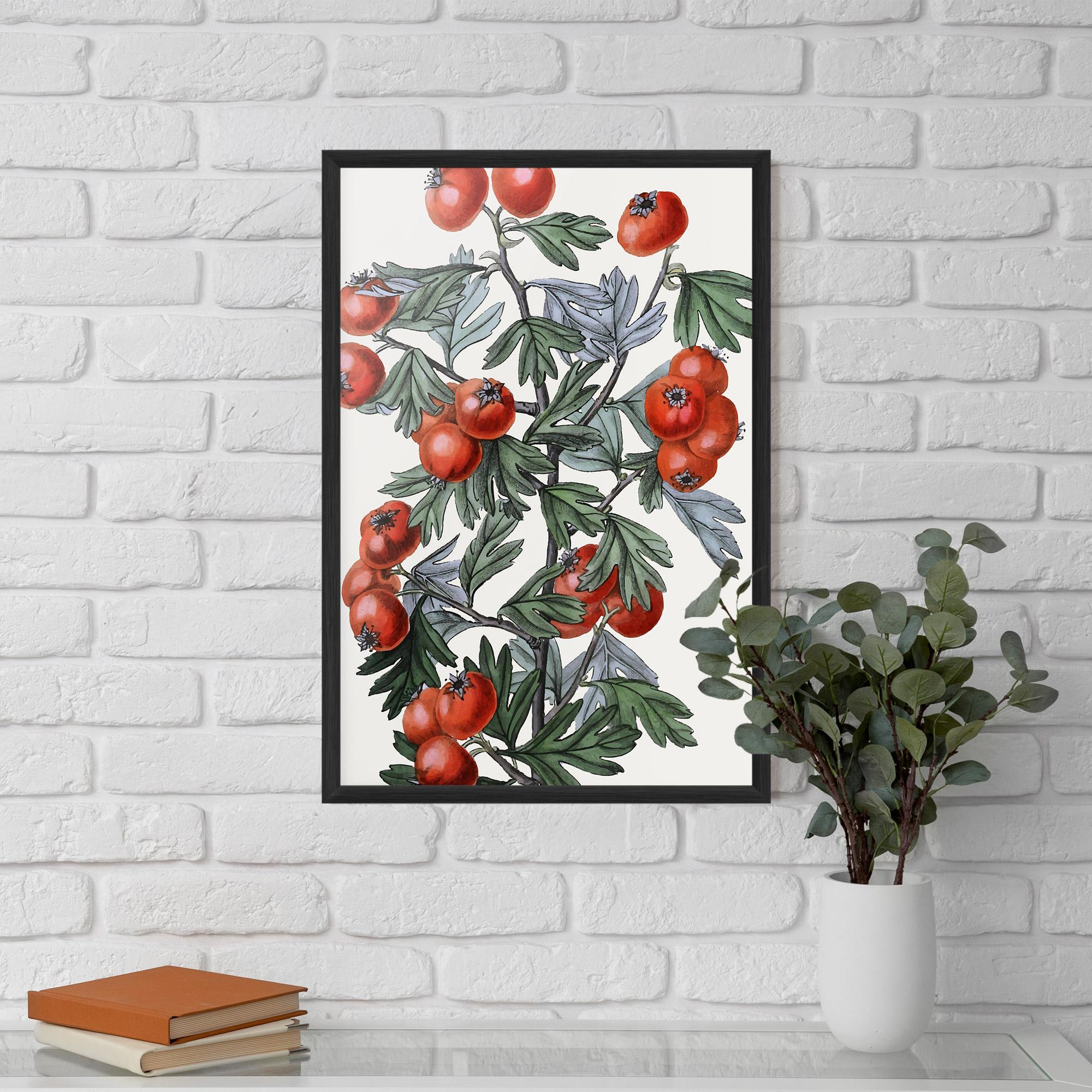 Gerahmte Poster Cherry Drawing mockup 5