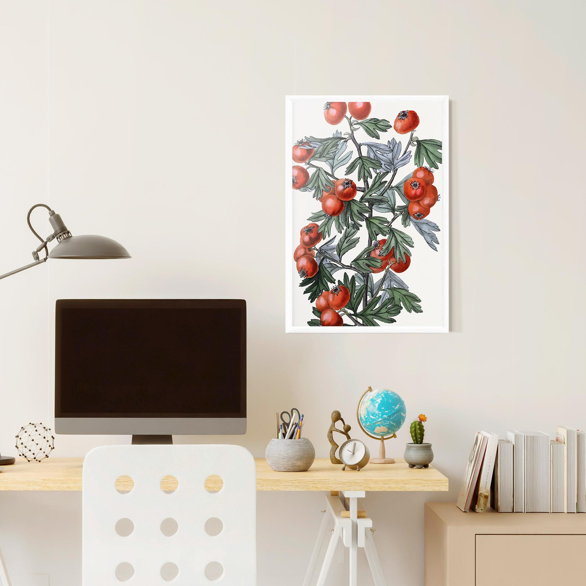 Gerahmte Poster Cherry Drawing mockup 6
