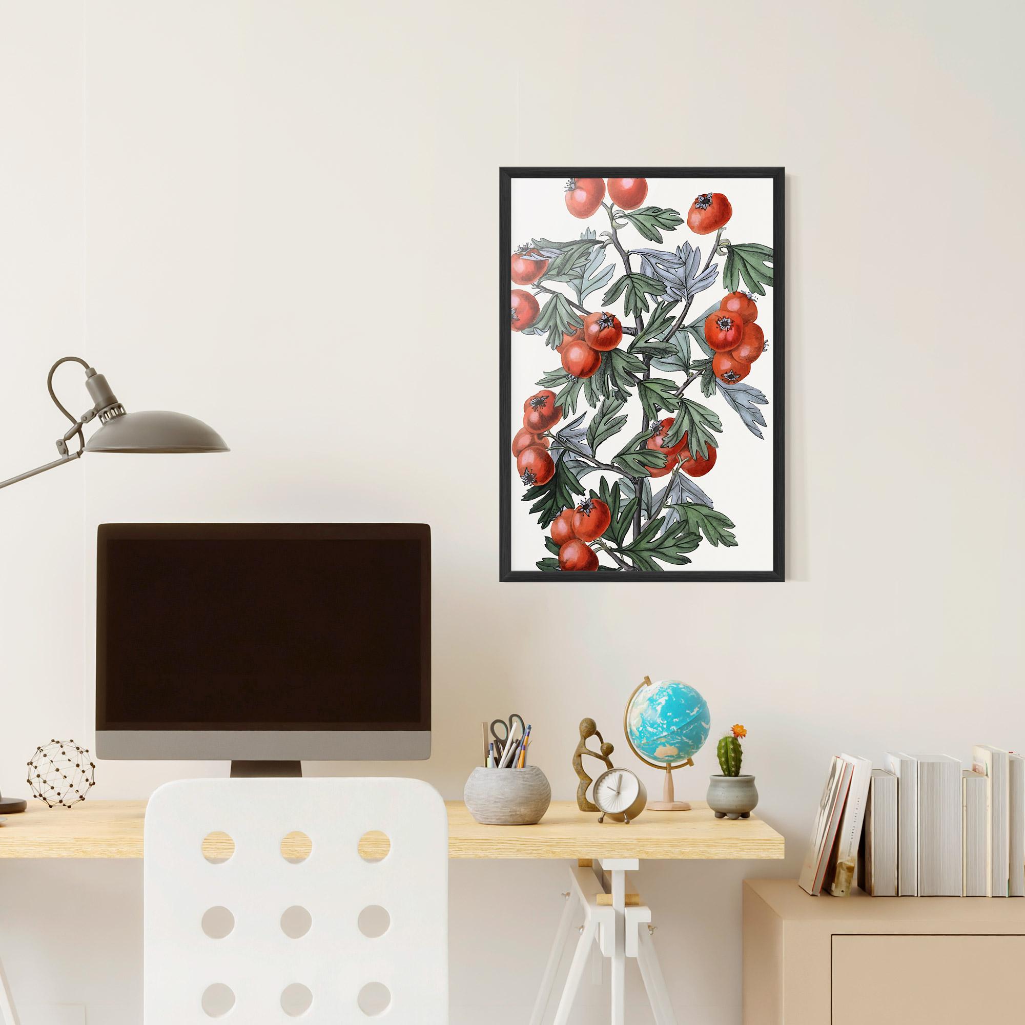 Gerahmte Poster Cherry Drawing mockup 6