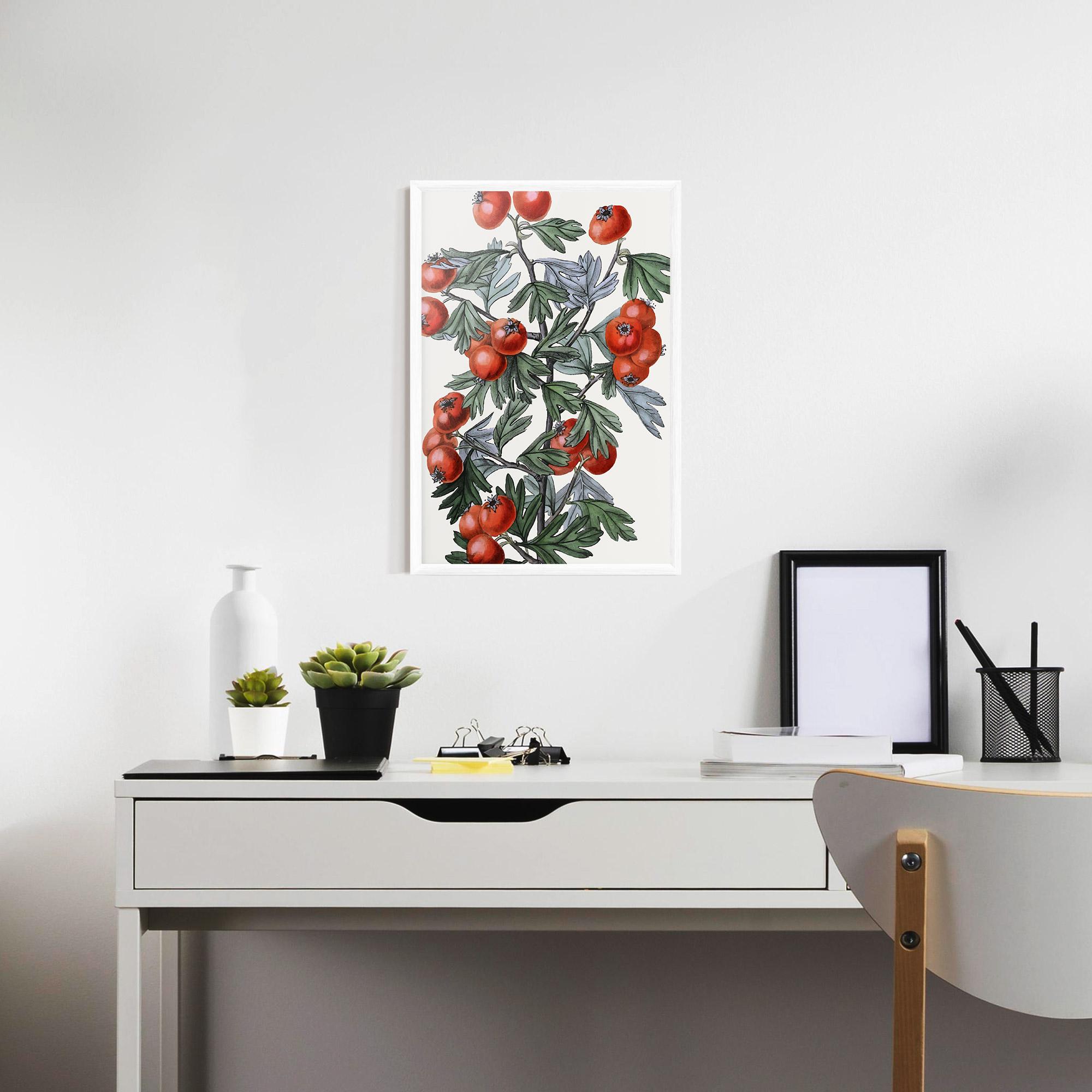 Gerahmte Poster Cherry Drawing mockup 7