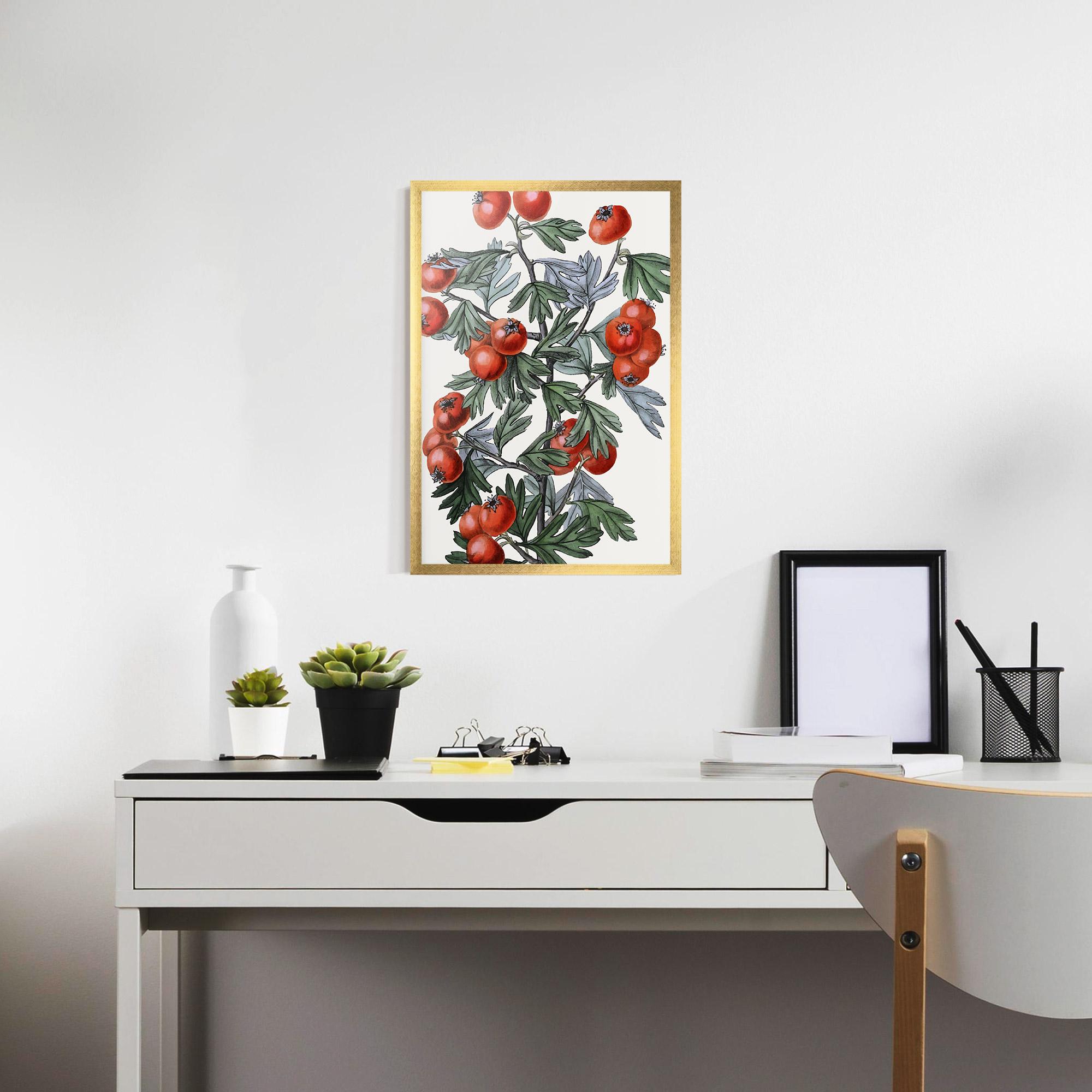 Gerahmte Poster Cherry Drawing mockup 7