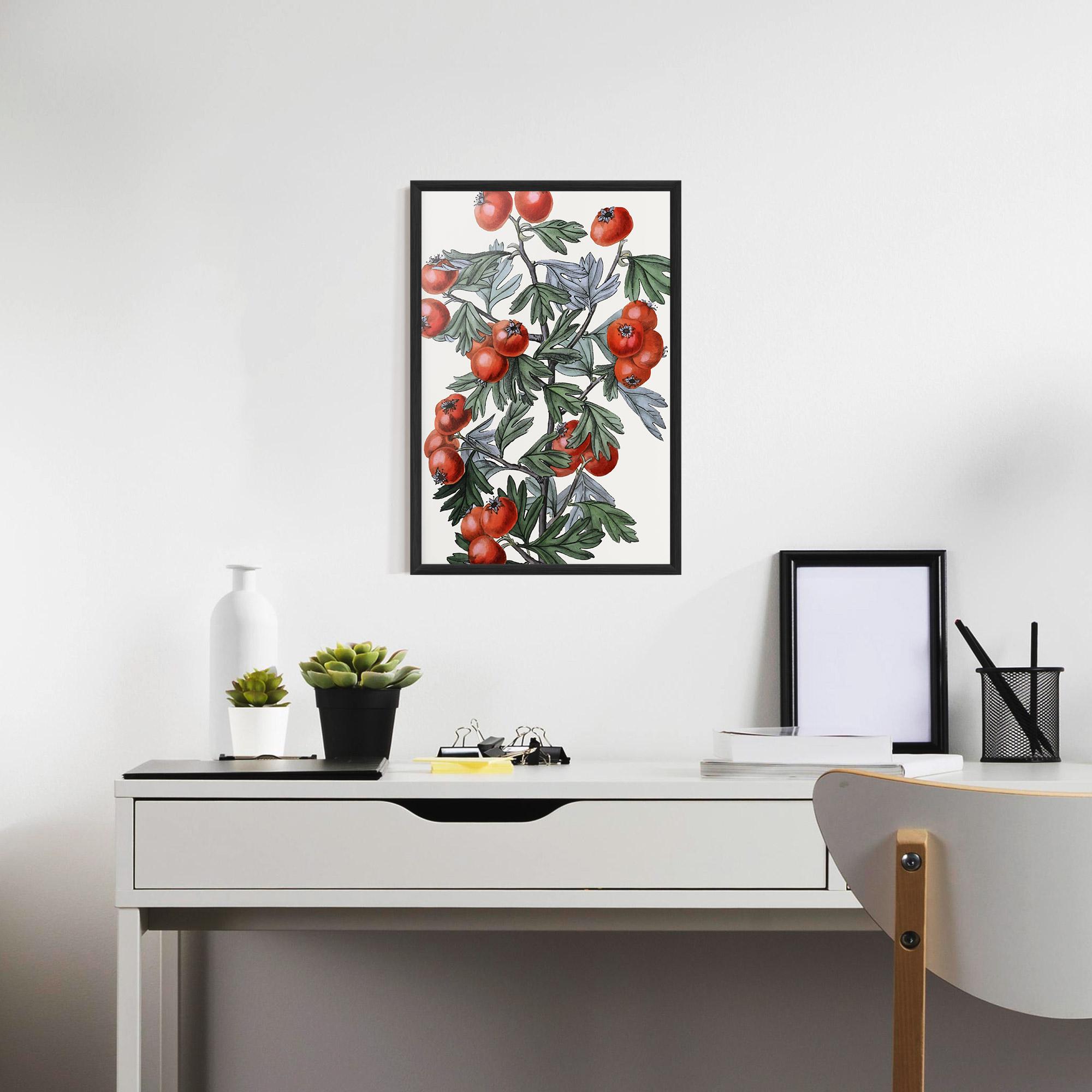 Gerahmte Poster Cherry Drawing mockup 7