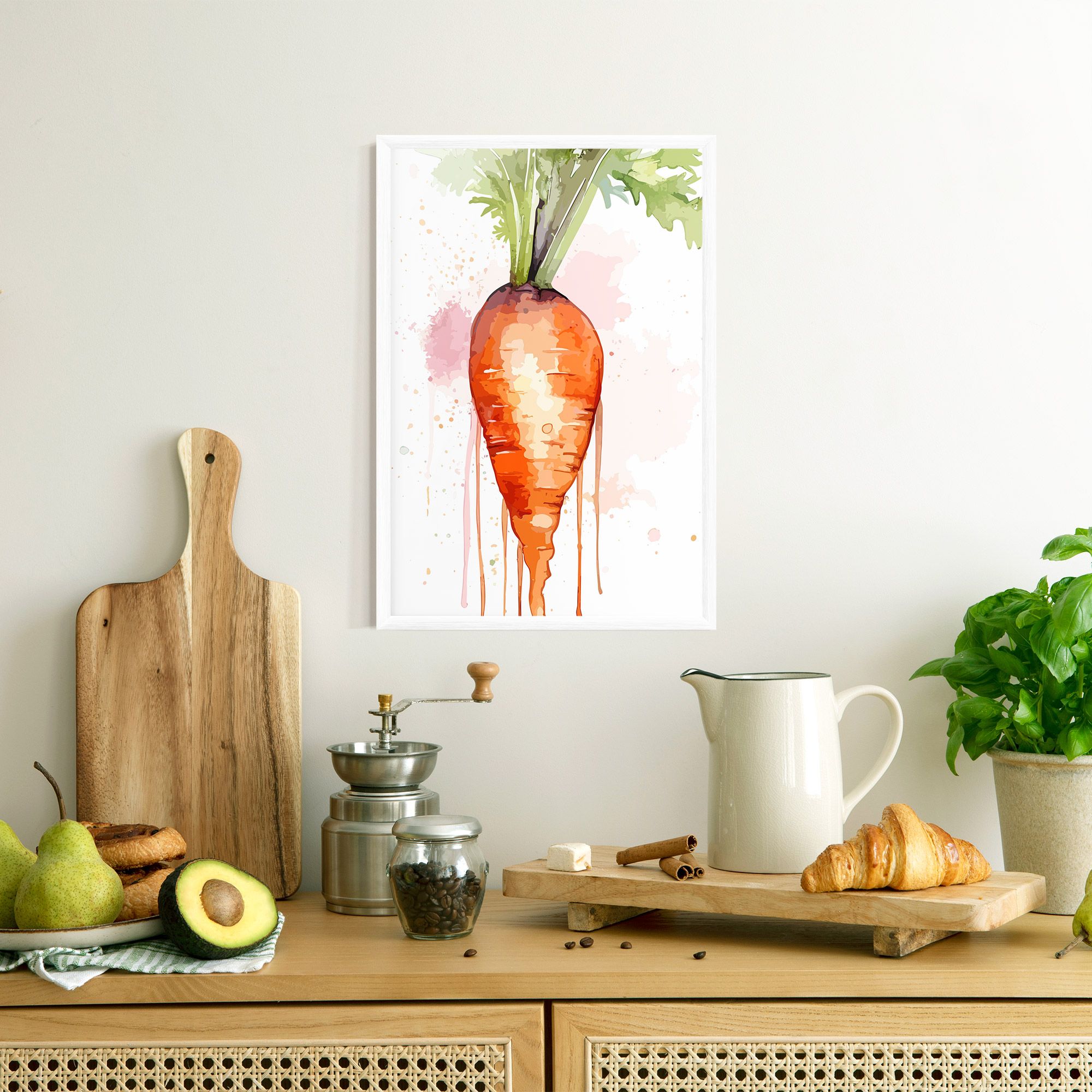 Watercolor Carrot mockup 8