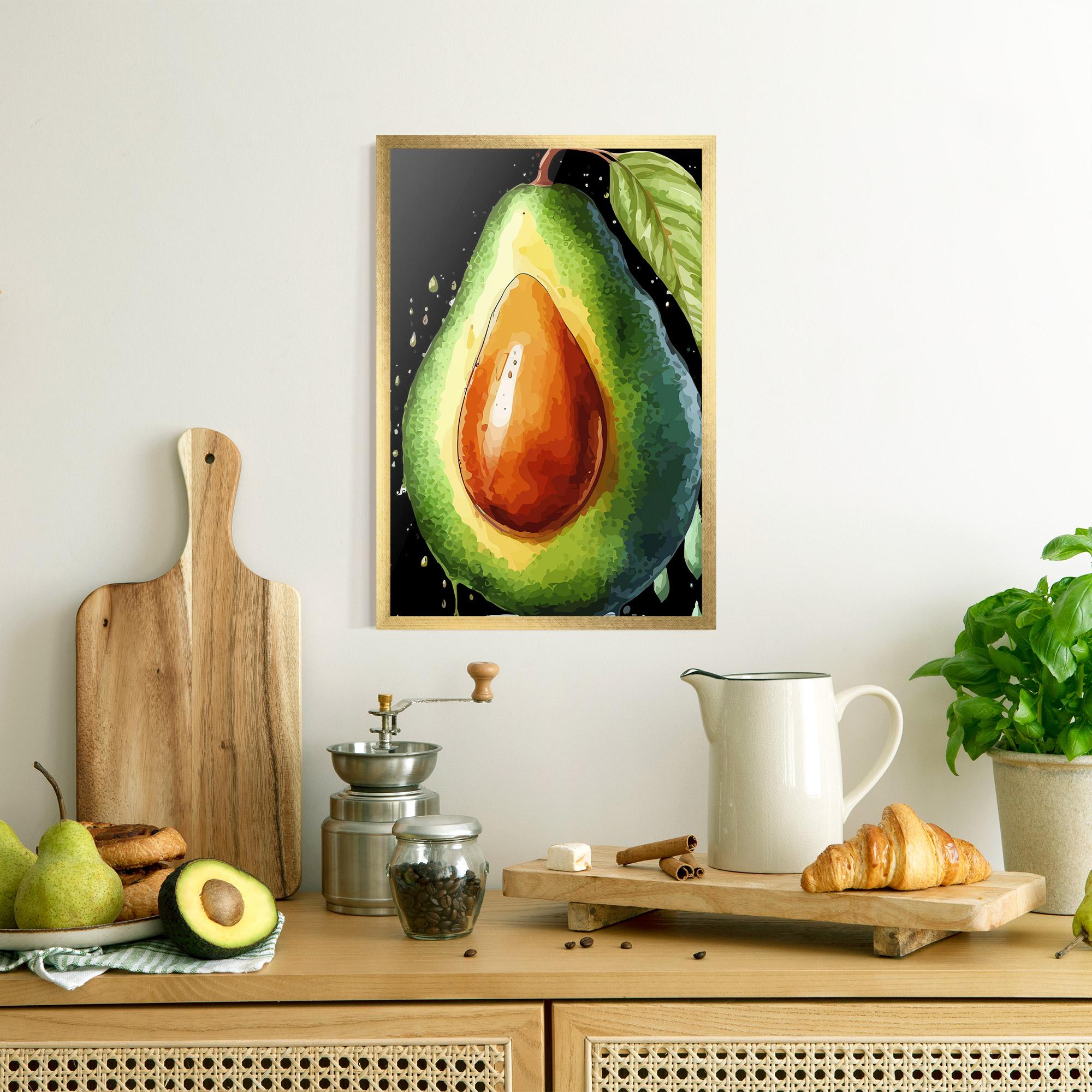 Gerahmte Poster Avocado Art mockup 8