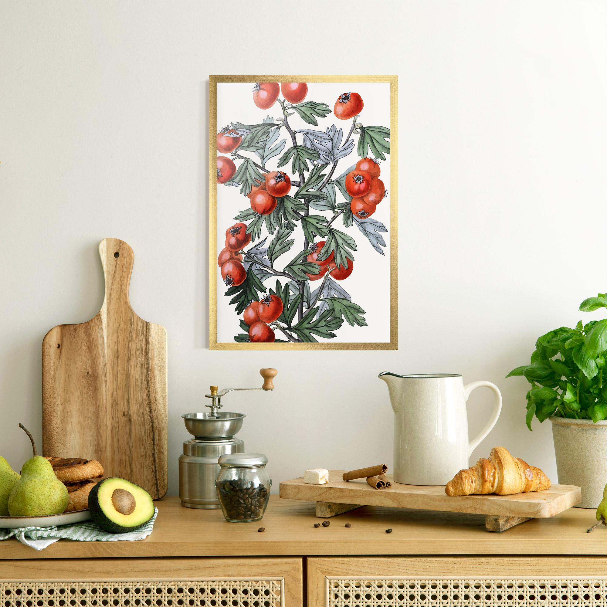 Gerahmte Poster Cherry Drawing mockup 8