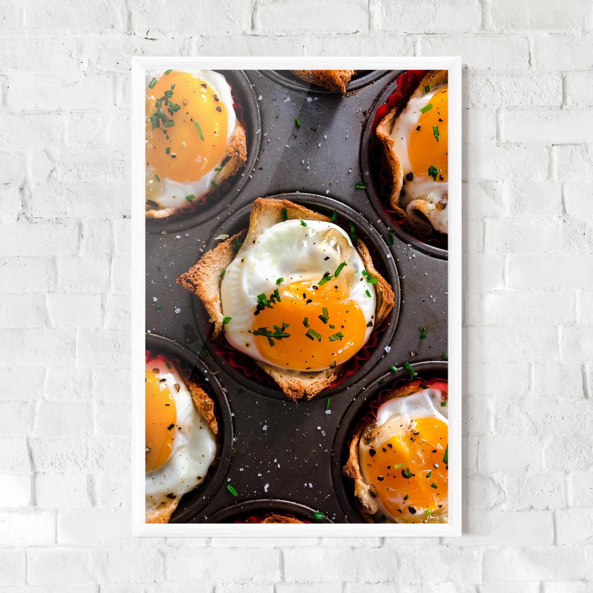 Gerahmte Poster Egg On Tray mockup 0