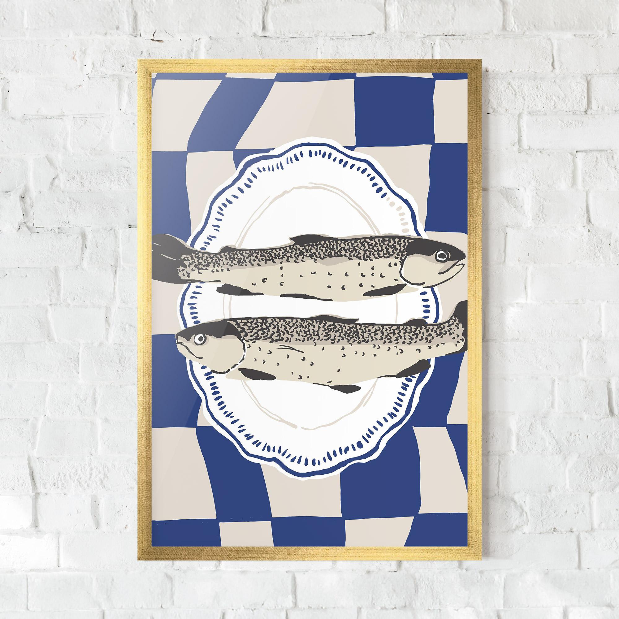 Gerahmte Poster Food Fish mockup 0