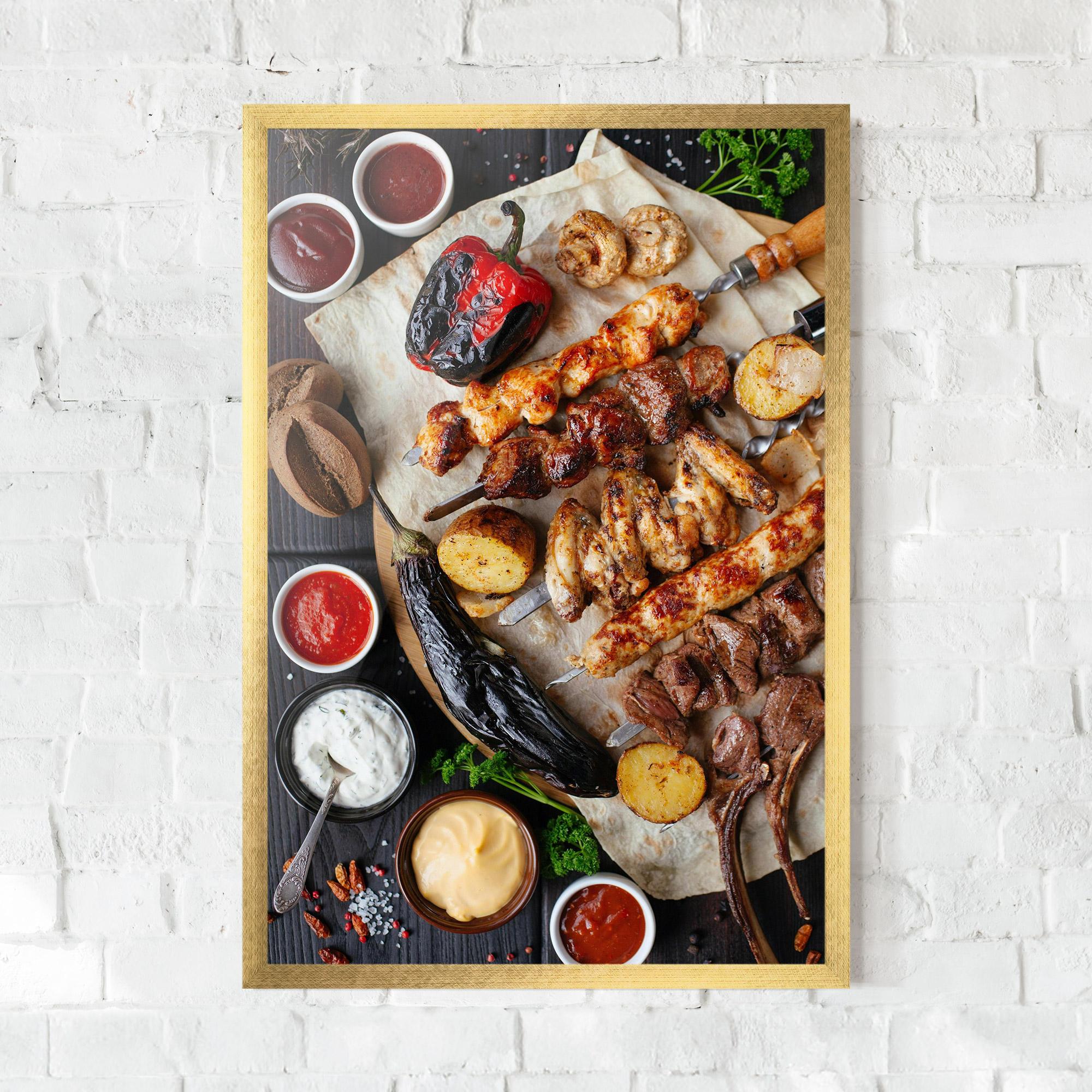 Gerahmte Poster Skewers mockup 0