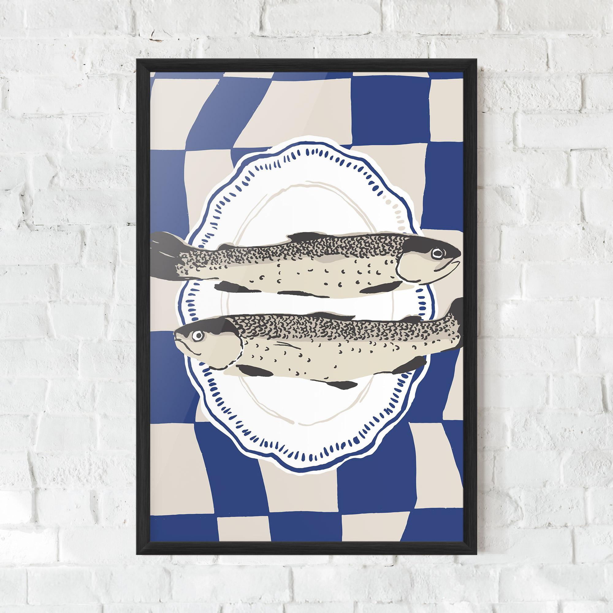 Gerahmte Poster Food Fish mockup 0