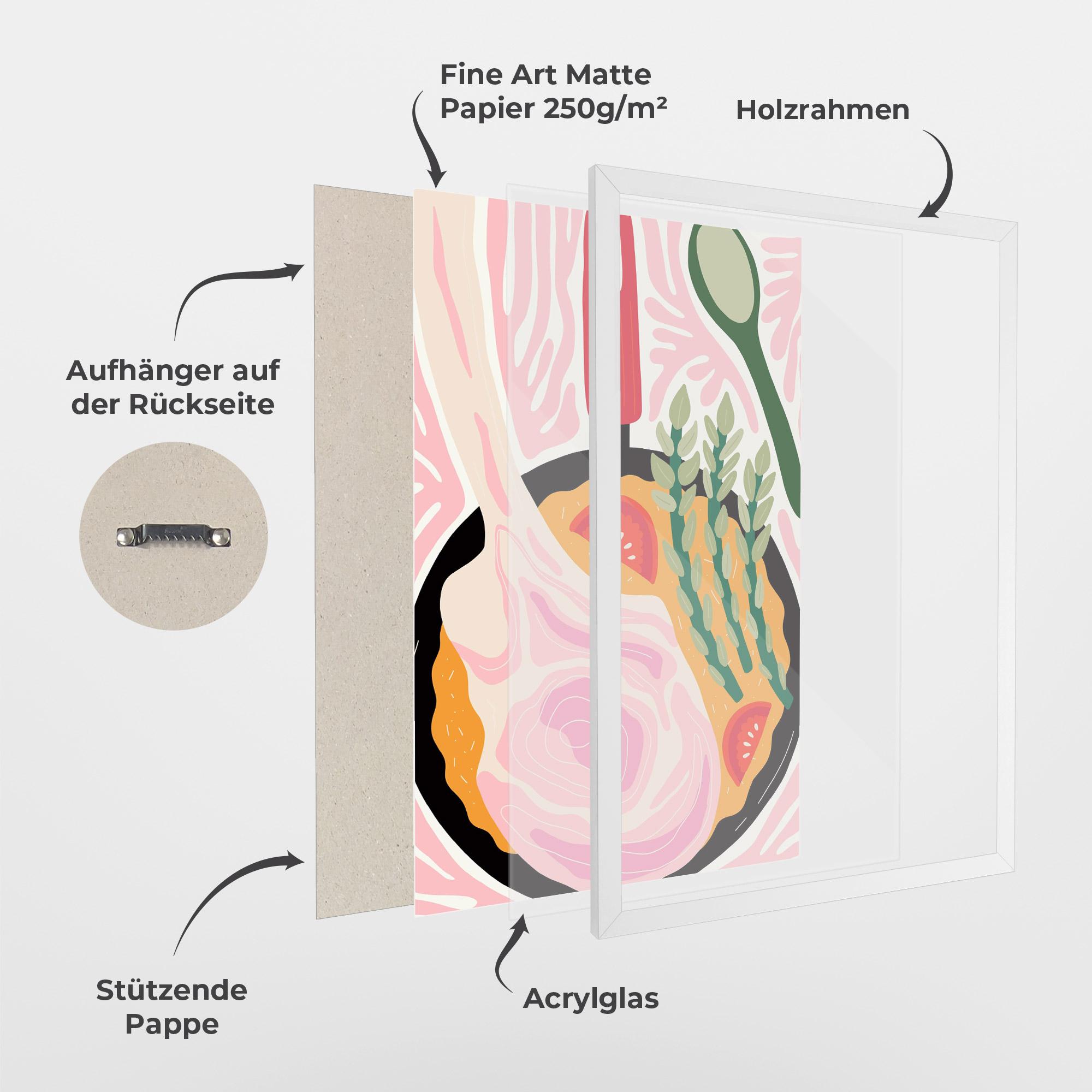 Gerahmte Poster Cooking mockup 1