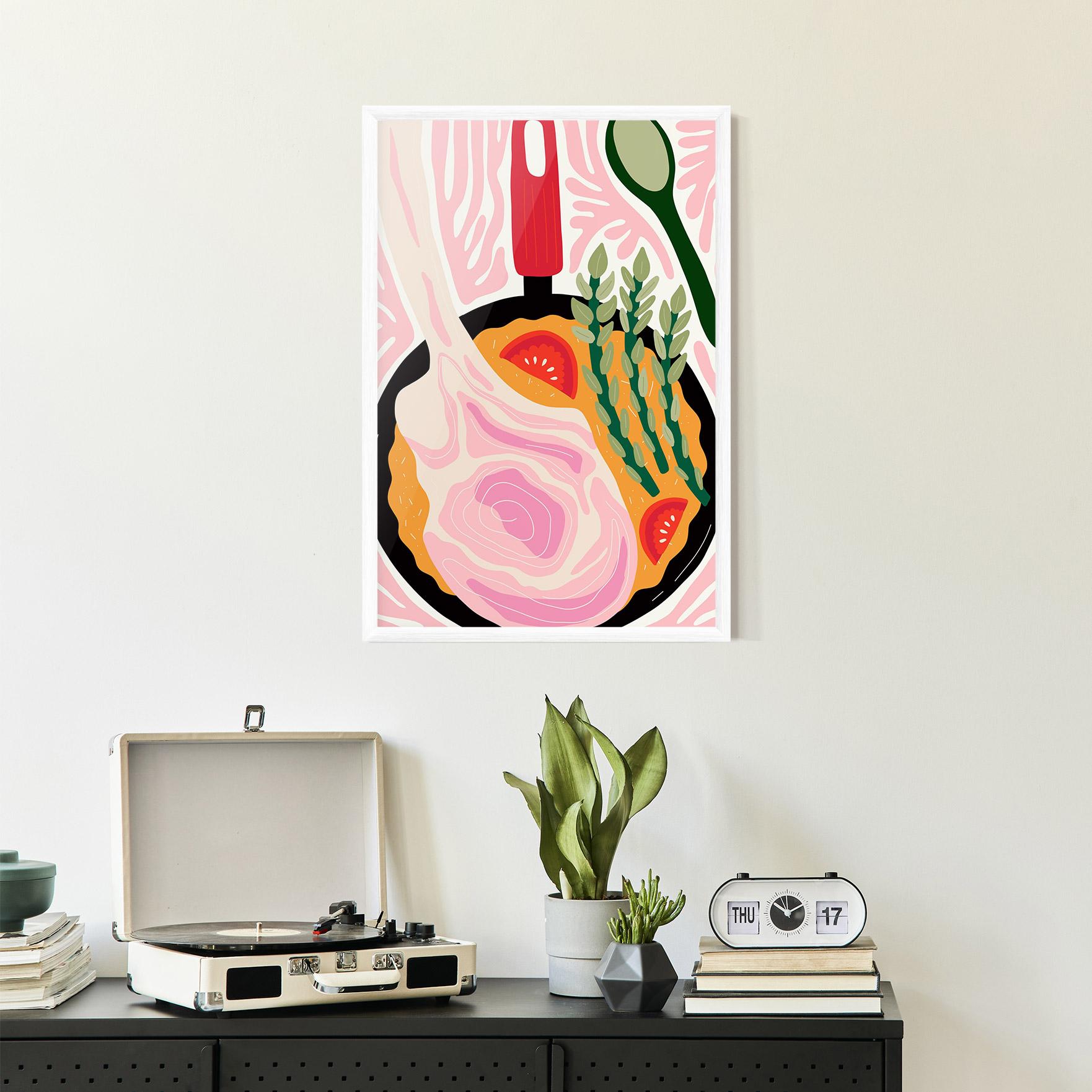 Gerahmte Poster Cooking mockup 2