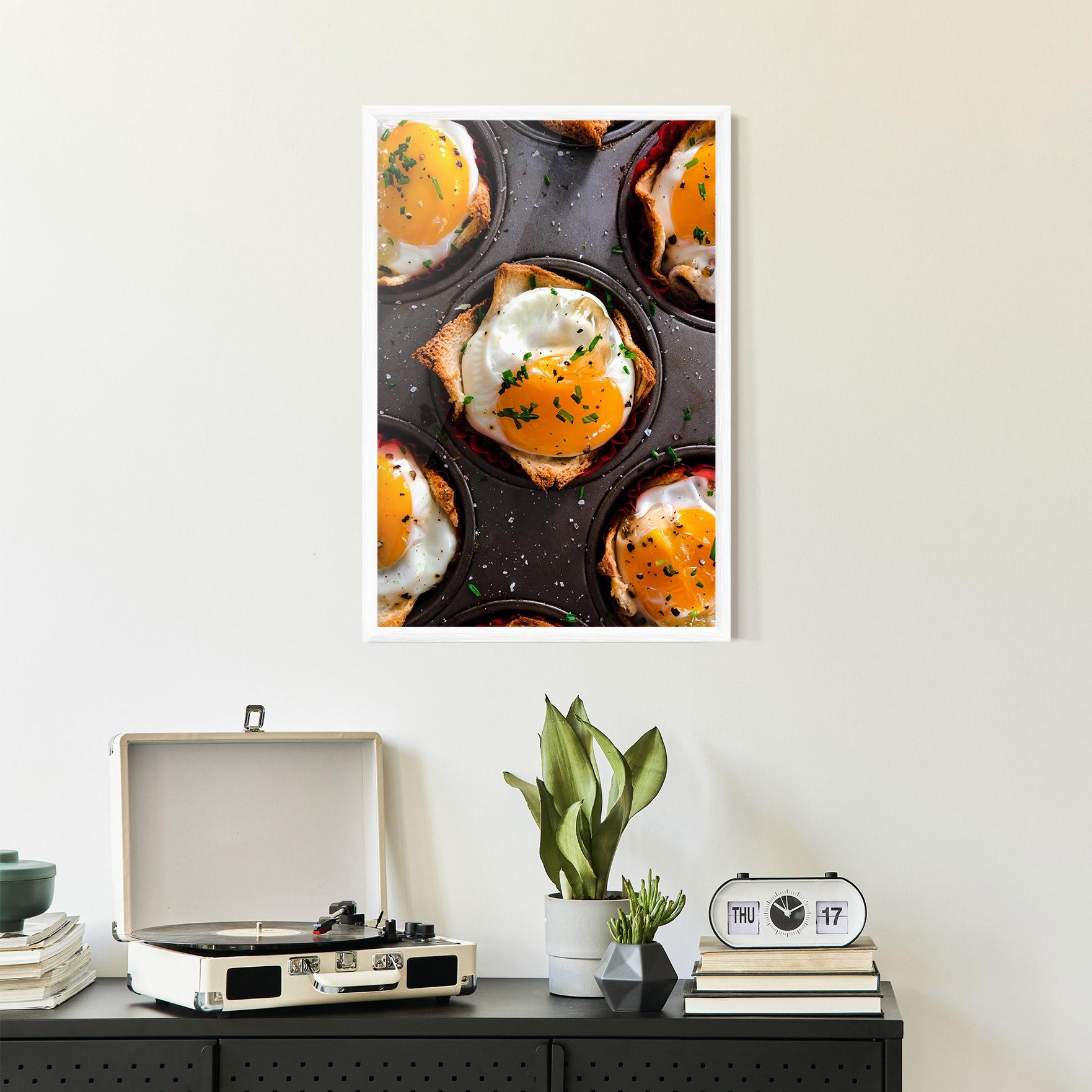 Gerahmte Poster Egg On Tray mockup 2