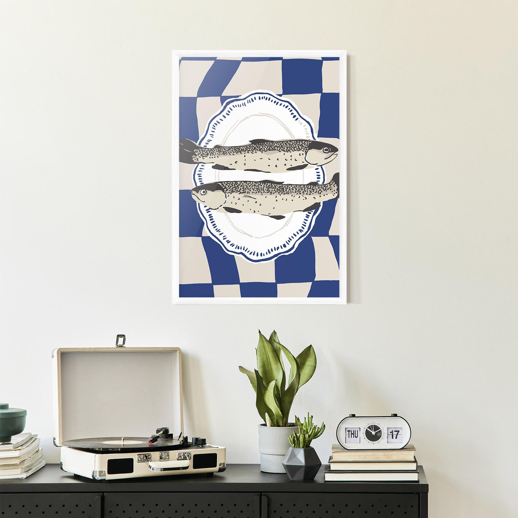 Gerahmte Poster Food Fish mockup 2