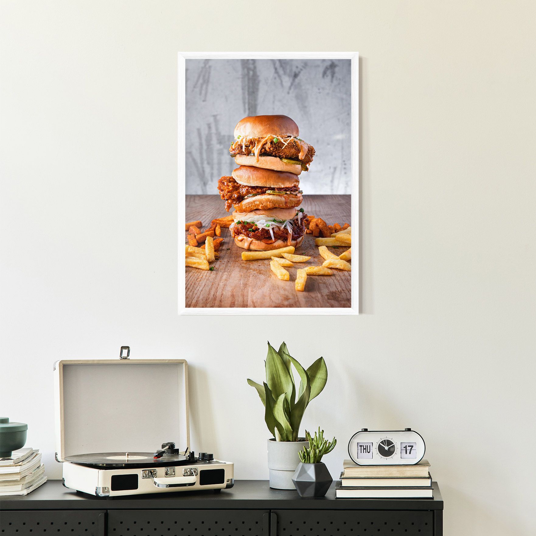 Triple Hamburger mockup 2