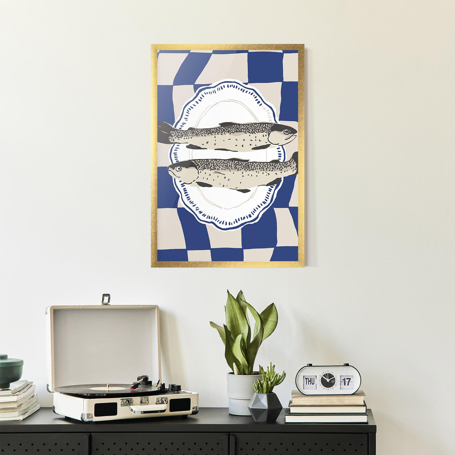 Gerahmte Poster Food Fish mockup 2