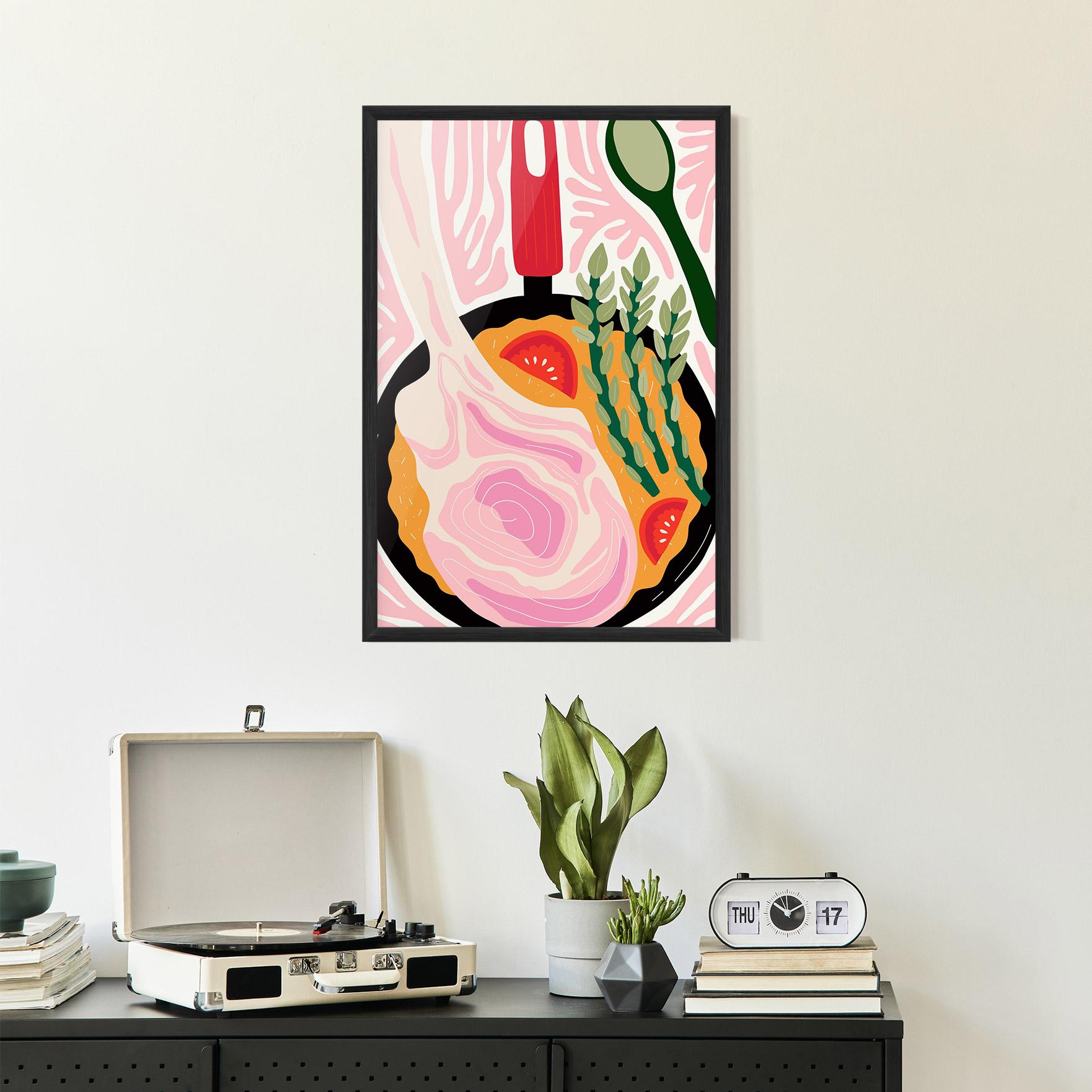 Gerahmte Poster Cooking mockup 2