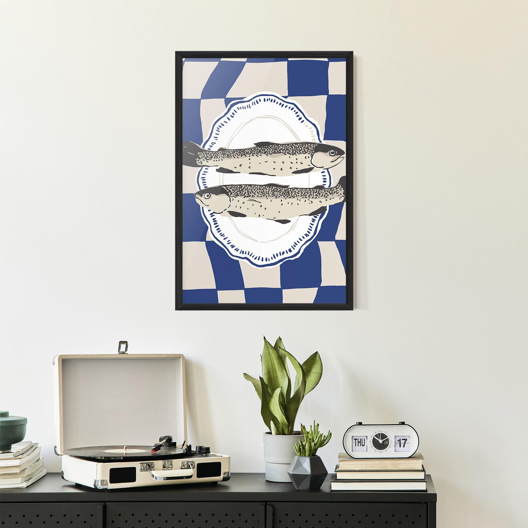 Gerahmte Poster Food Fish mockup 2