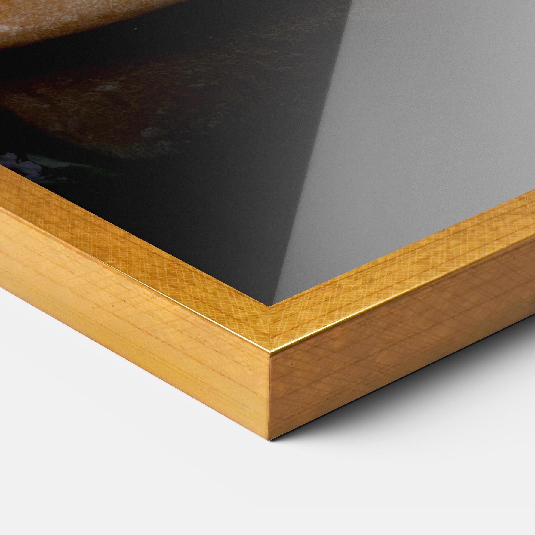 Gerahmte Poster Yumm Hamburger mockup 3