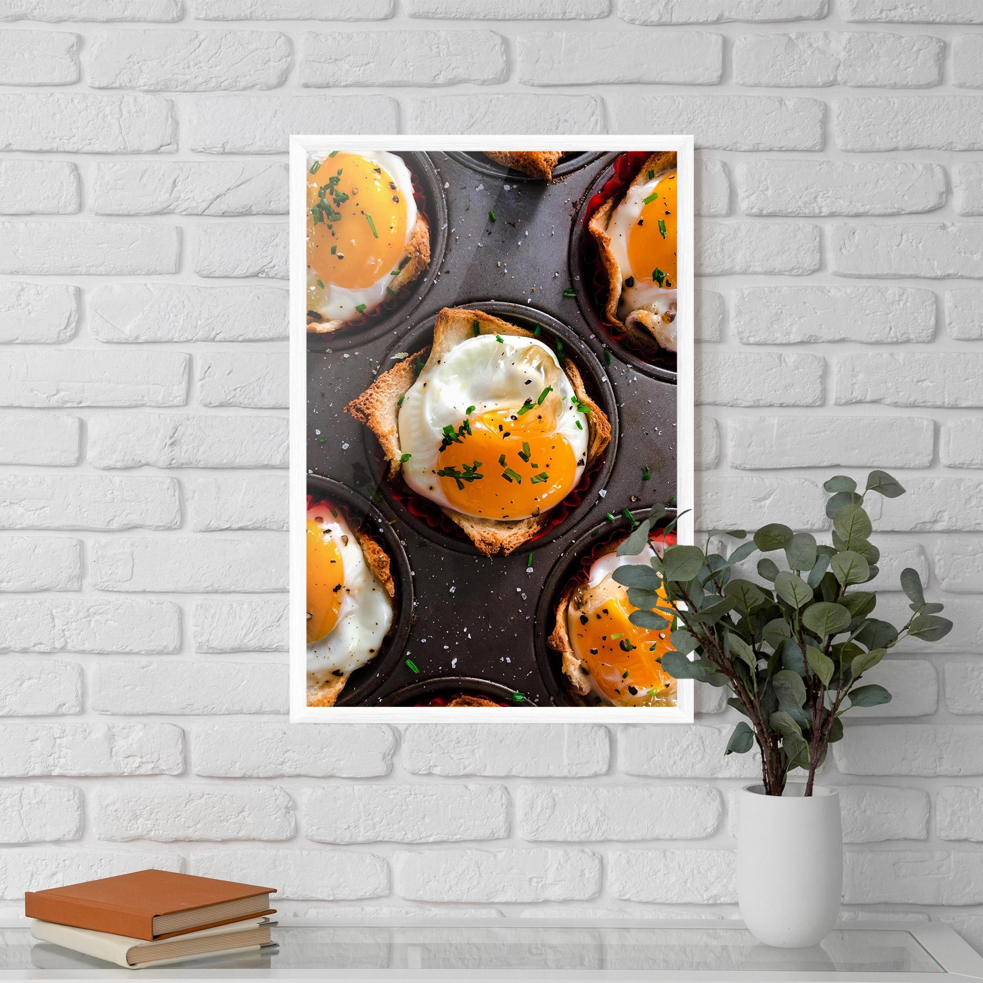 Gerahmte Poster Egg On Tray mockup 5