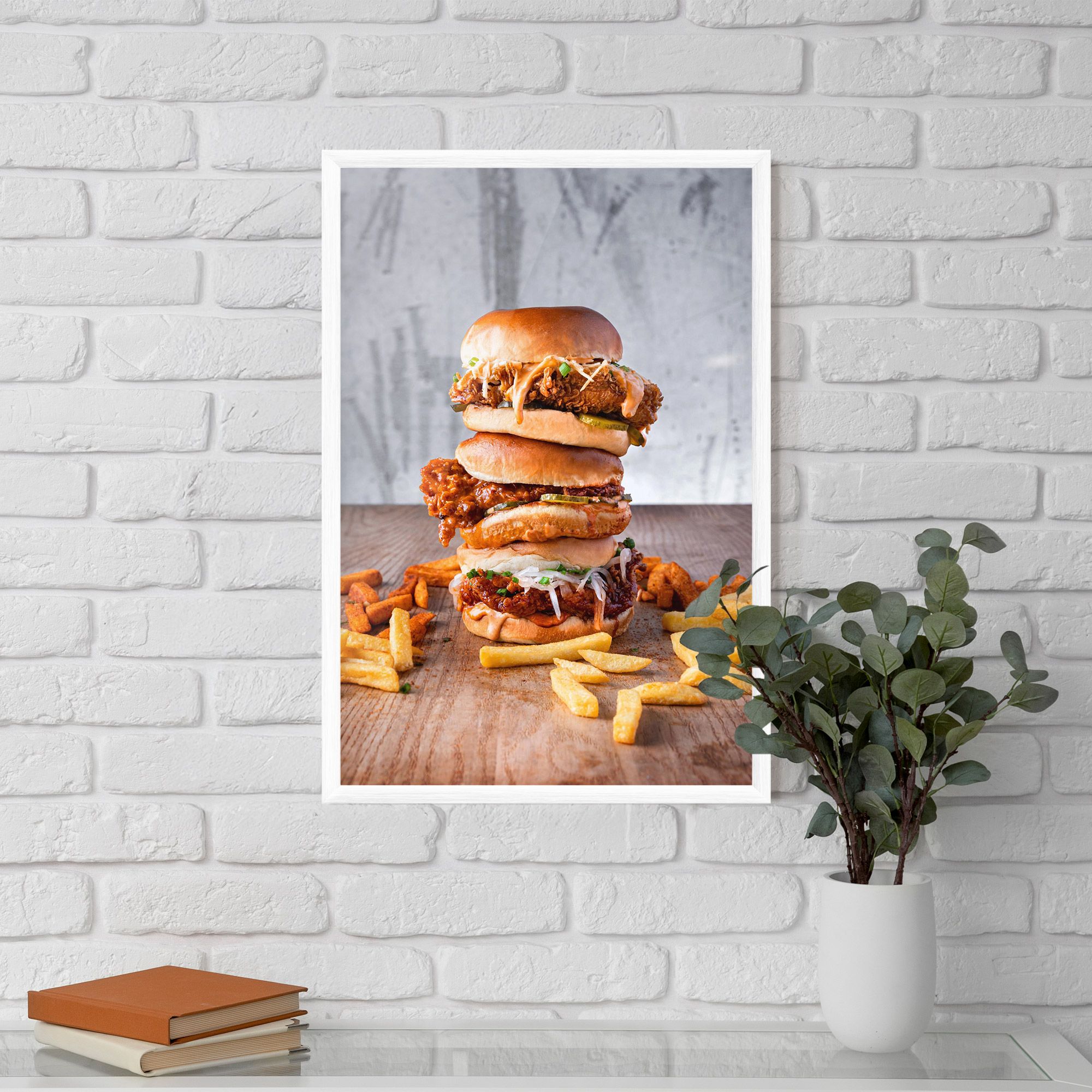 Triple Hamburger mockup 5