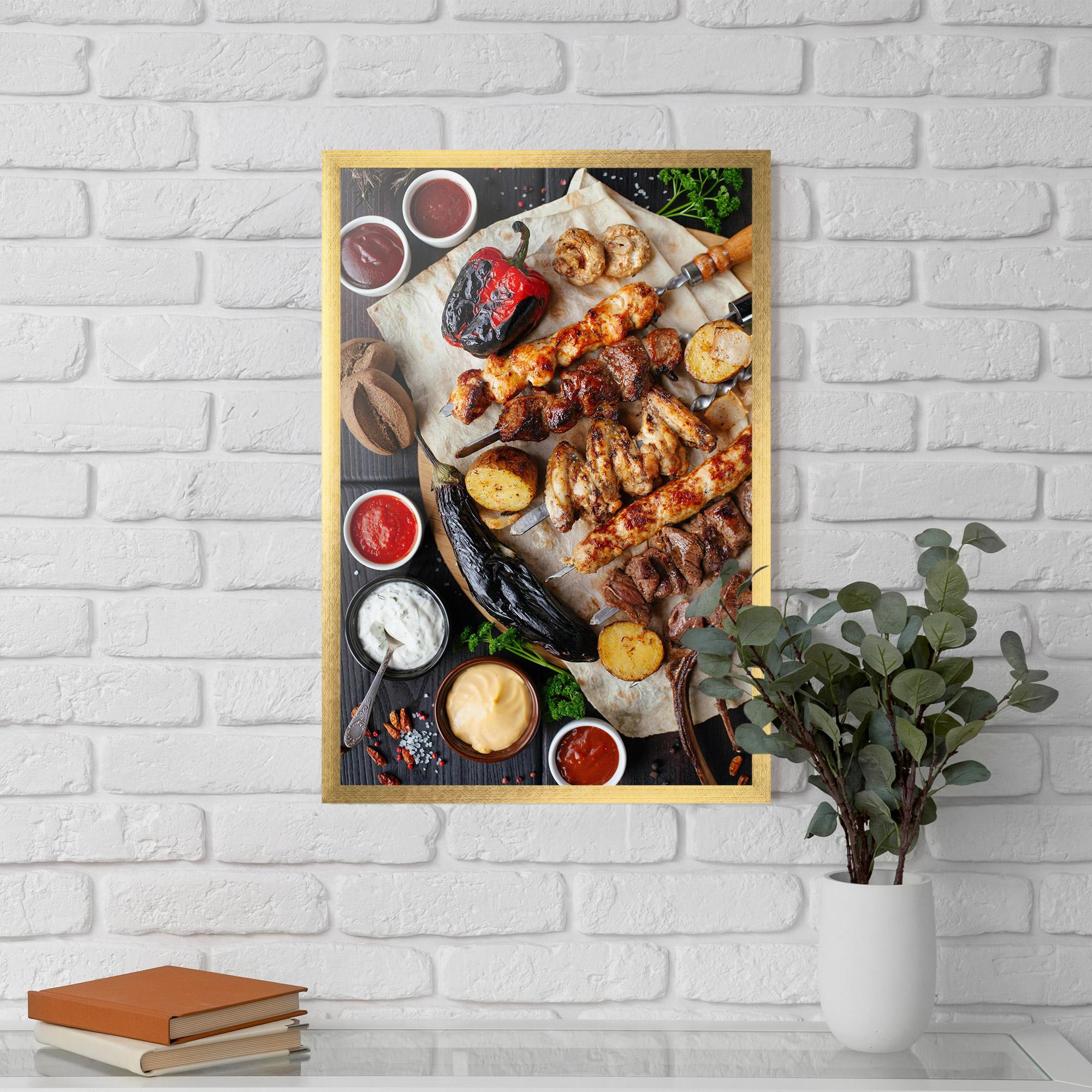 Gerahmte Poster Skewers mockup 5