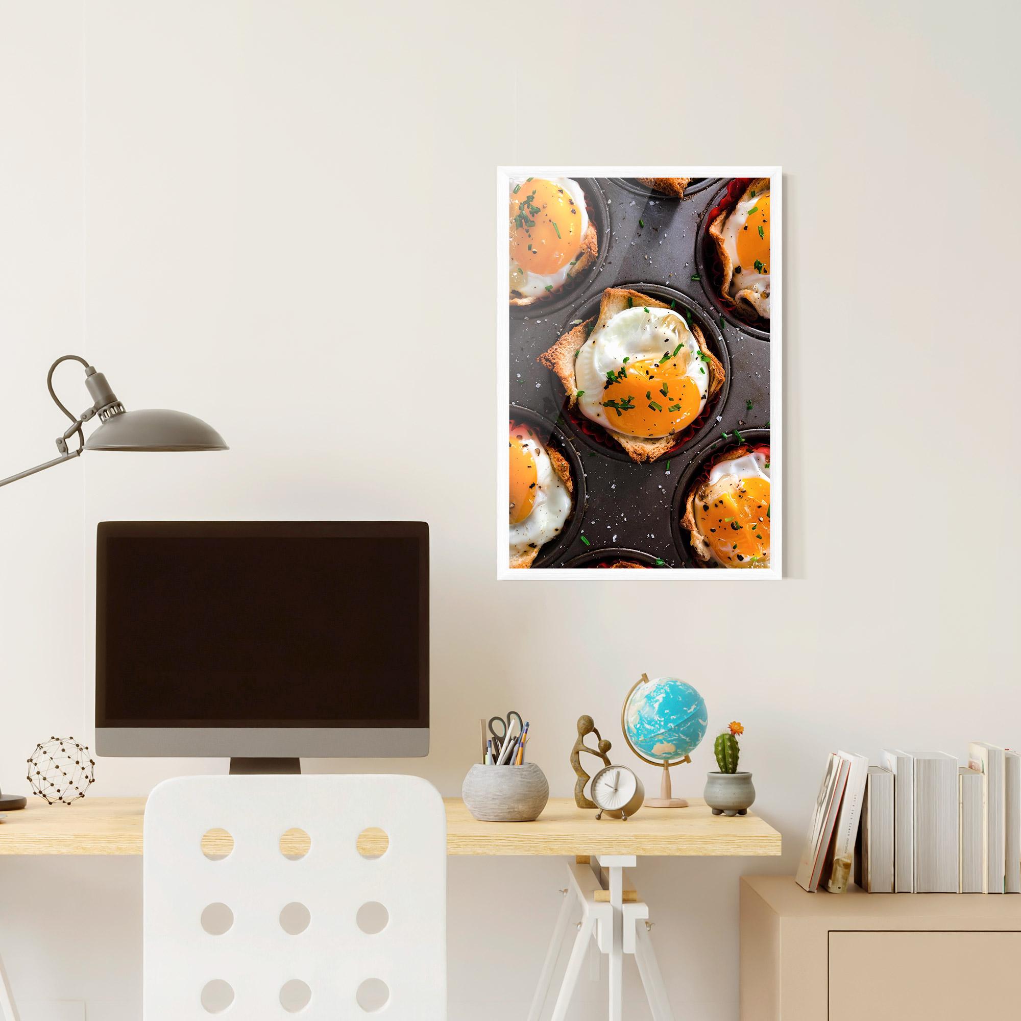 Gerahmte Poster Egg On Tray mockup 6
