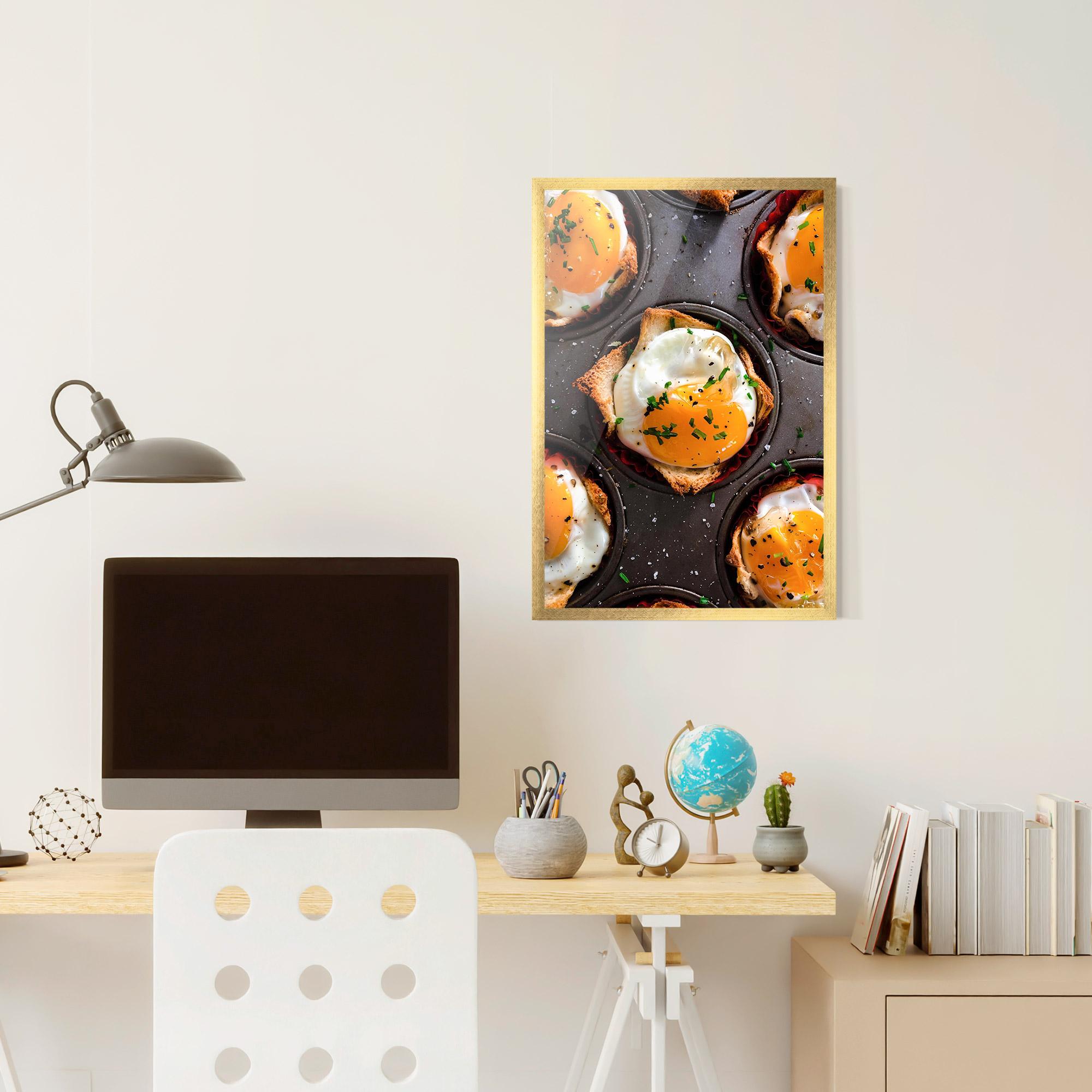 Gerahmte Poster Egg On Tray mockup 6