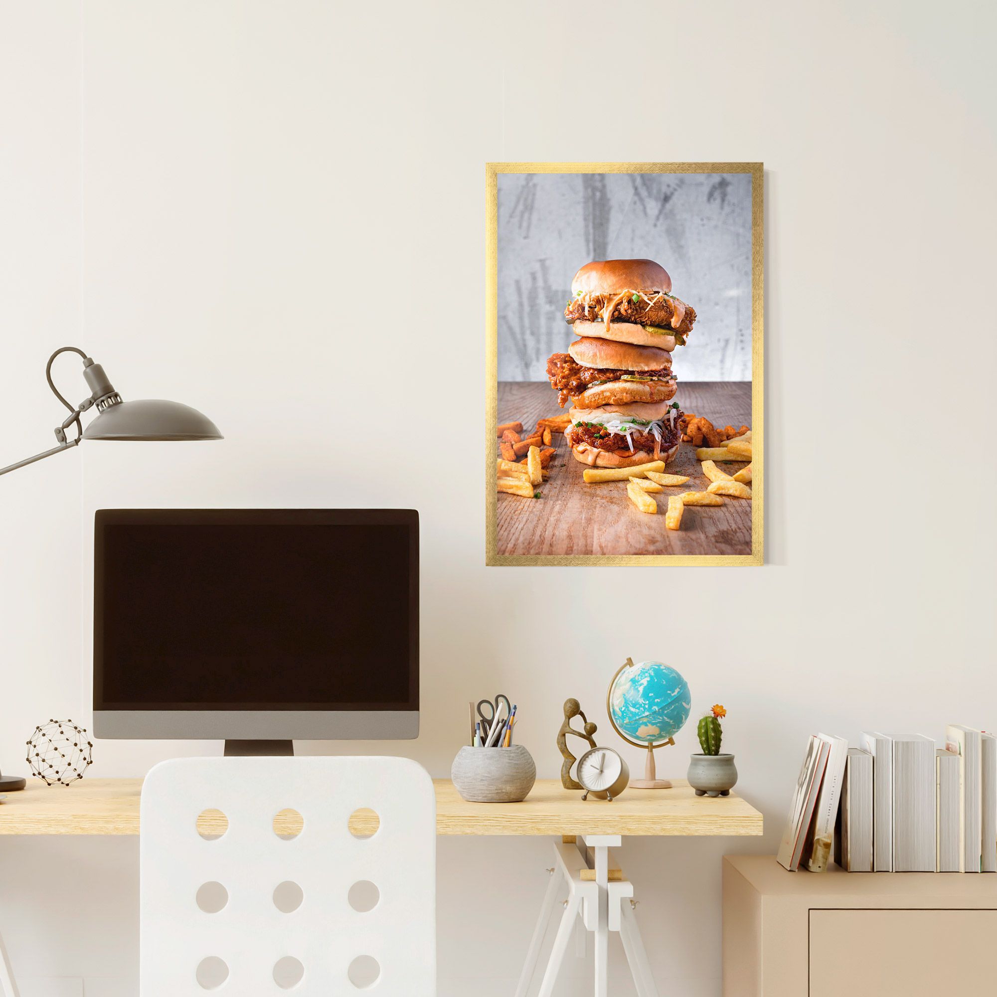 Triple Hamburger mockup 6
