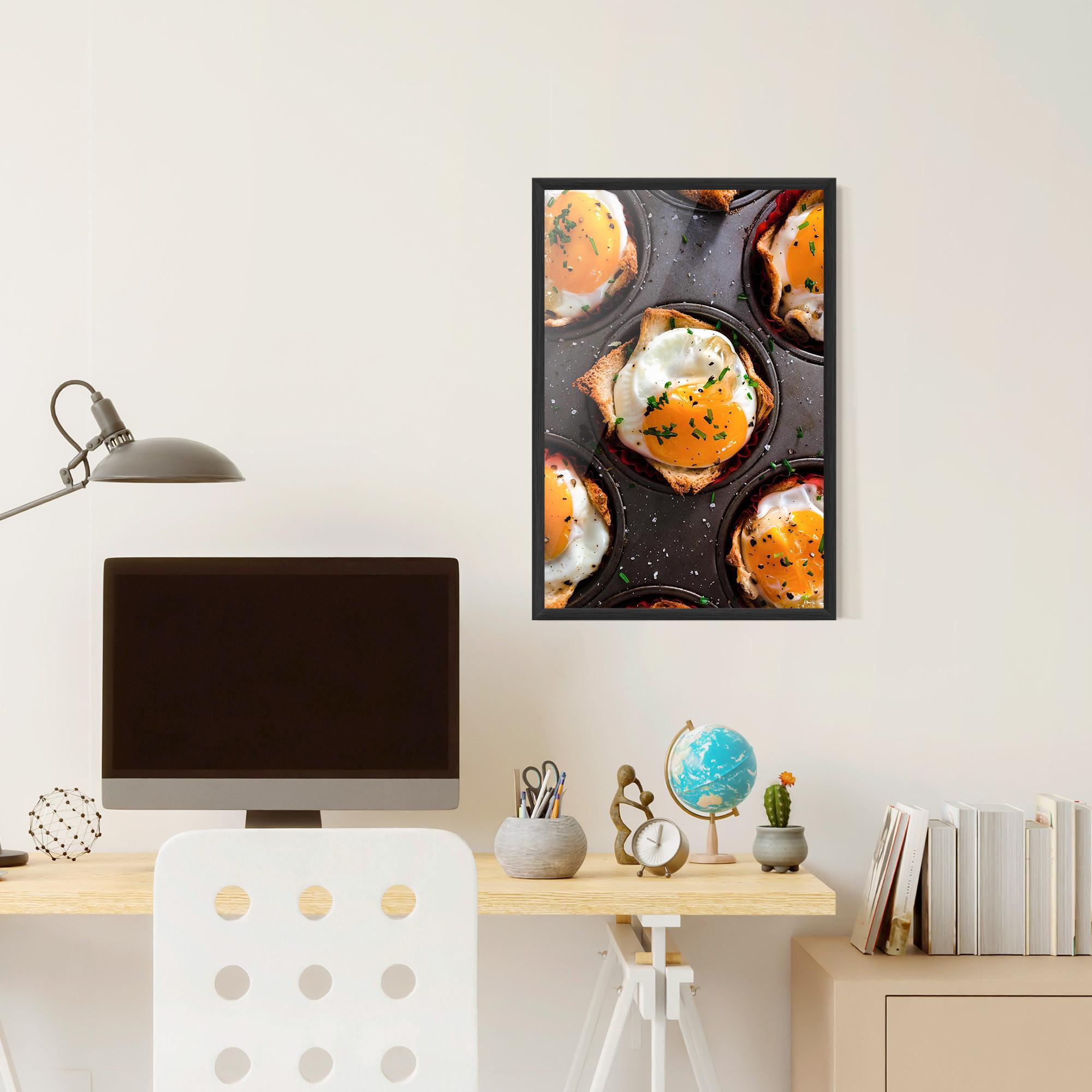 Gerahmte Poster Egg On Tray mockup 6