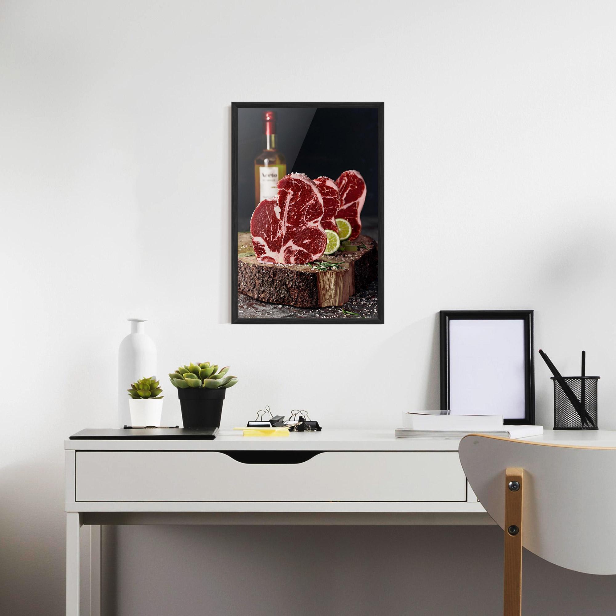 Gerahmte Poster Preparing The Meat mockup 7