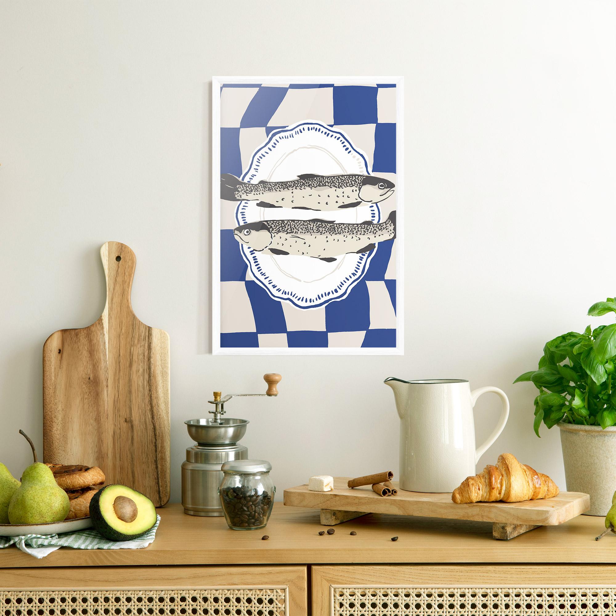 Gerahmte Poster Food Fish mockup 8