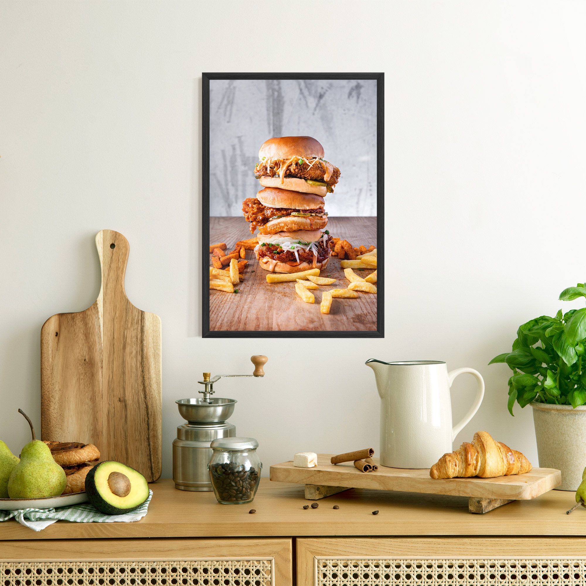 Triple Hamburger mockup 8