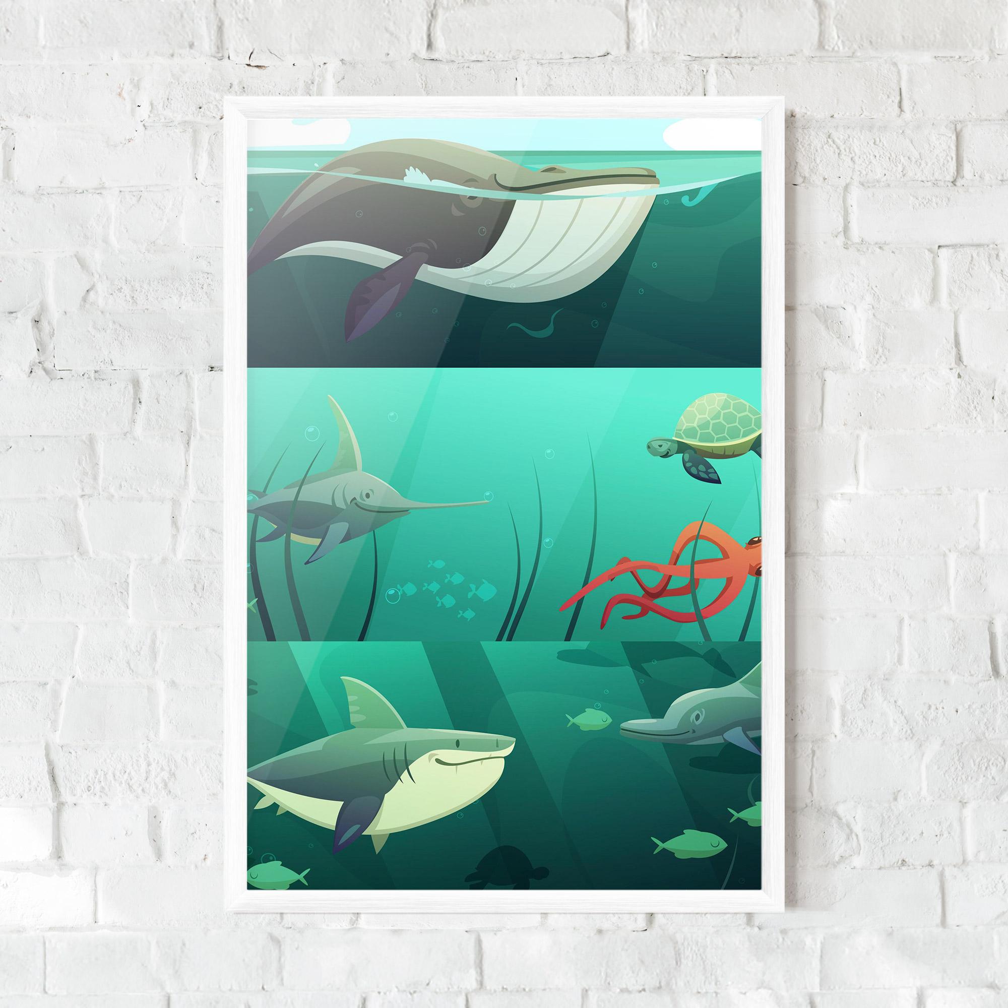Gerahmte Poster Kids Ocean mockup 0
