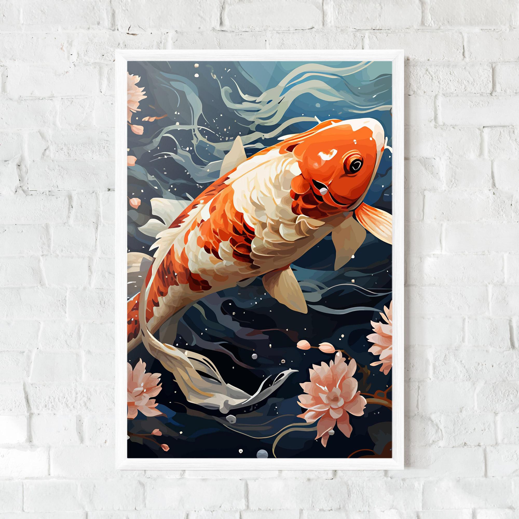 Gerahmte Poster Pretty Koi mockup 0