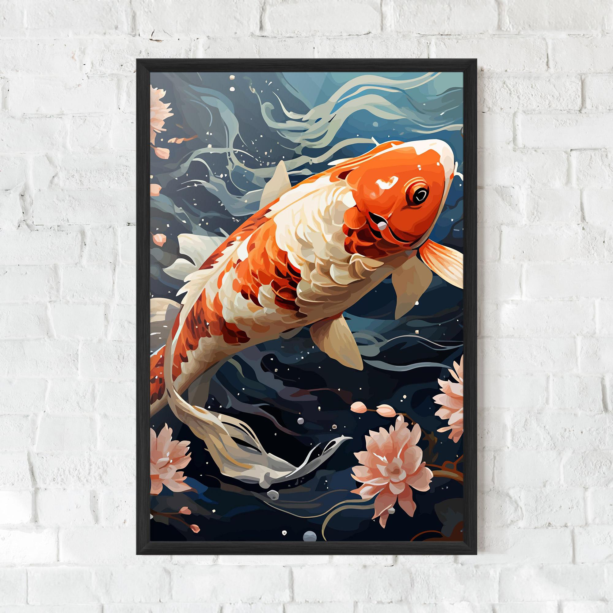 Gerahmte Poster Pretty Koi mockup 0