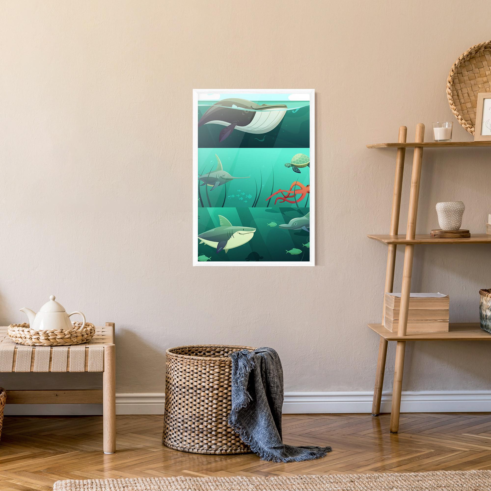 Gerahmte Poster Kids Ocean mockup 9
