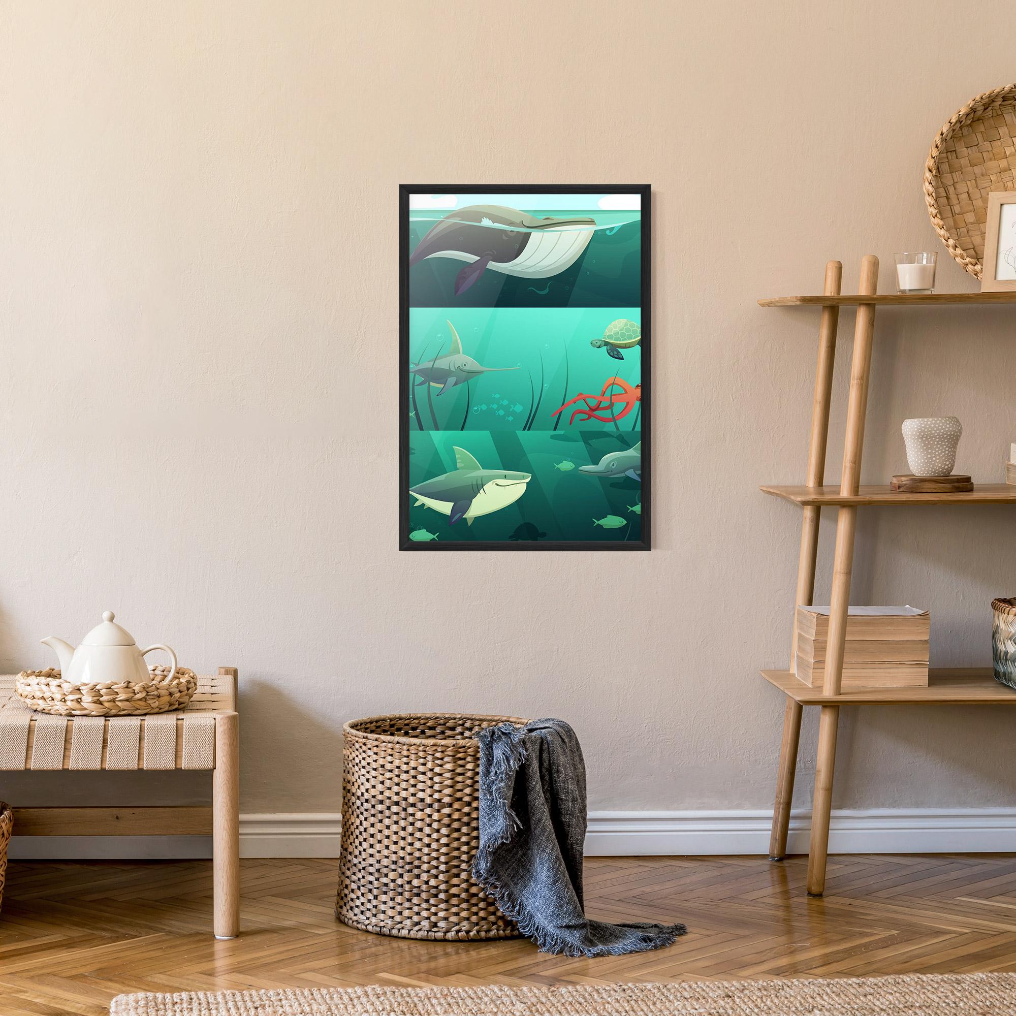 Gerahmte Poster Kids Ocean mockup 9