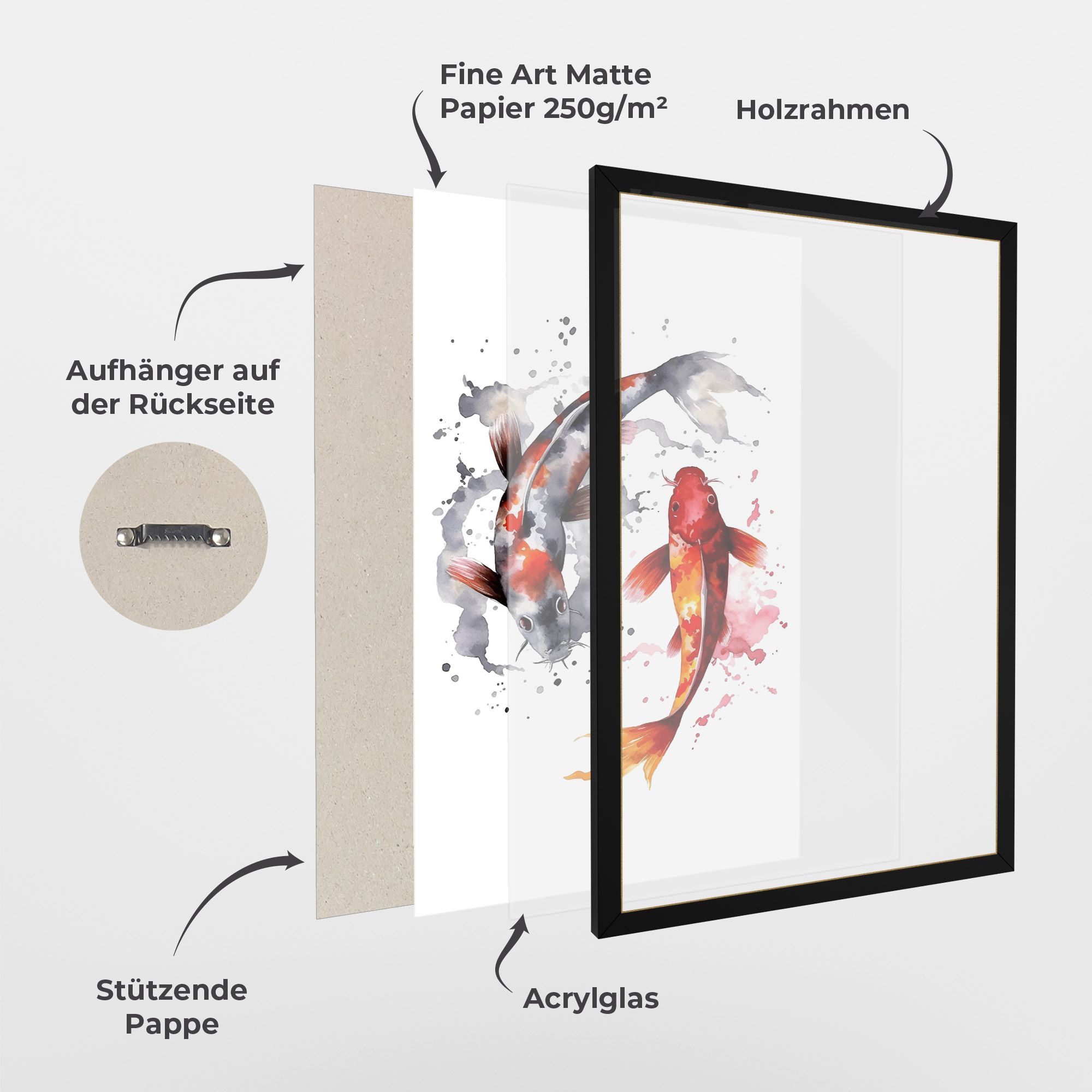 Beautiful Koi mockup 1
