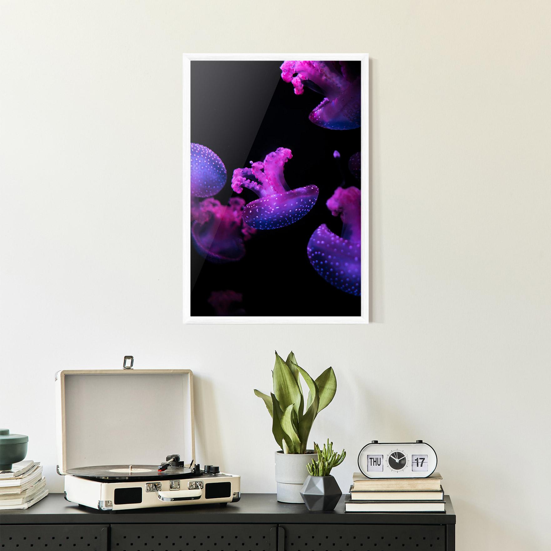 Gerahmte Poster Little Purple Jellyfish mockup 2