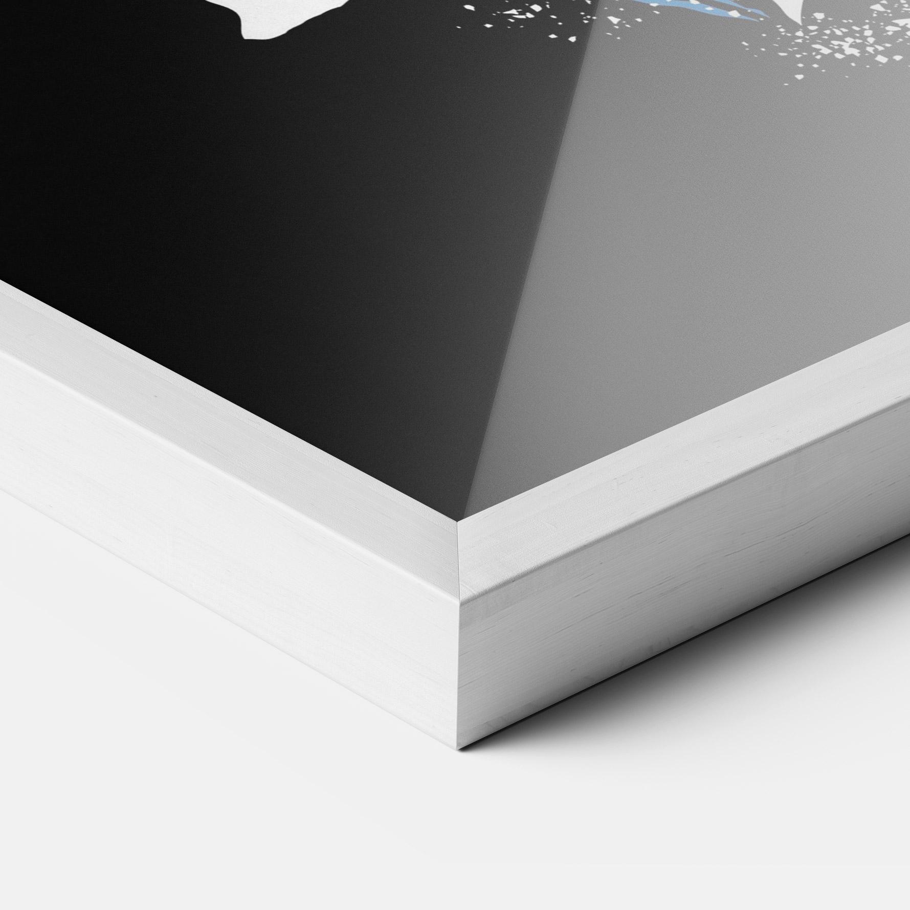 Gerahmte Poster Sword Fish mockup 3