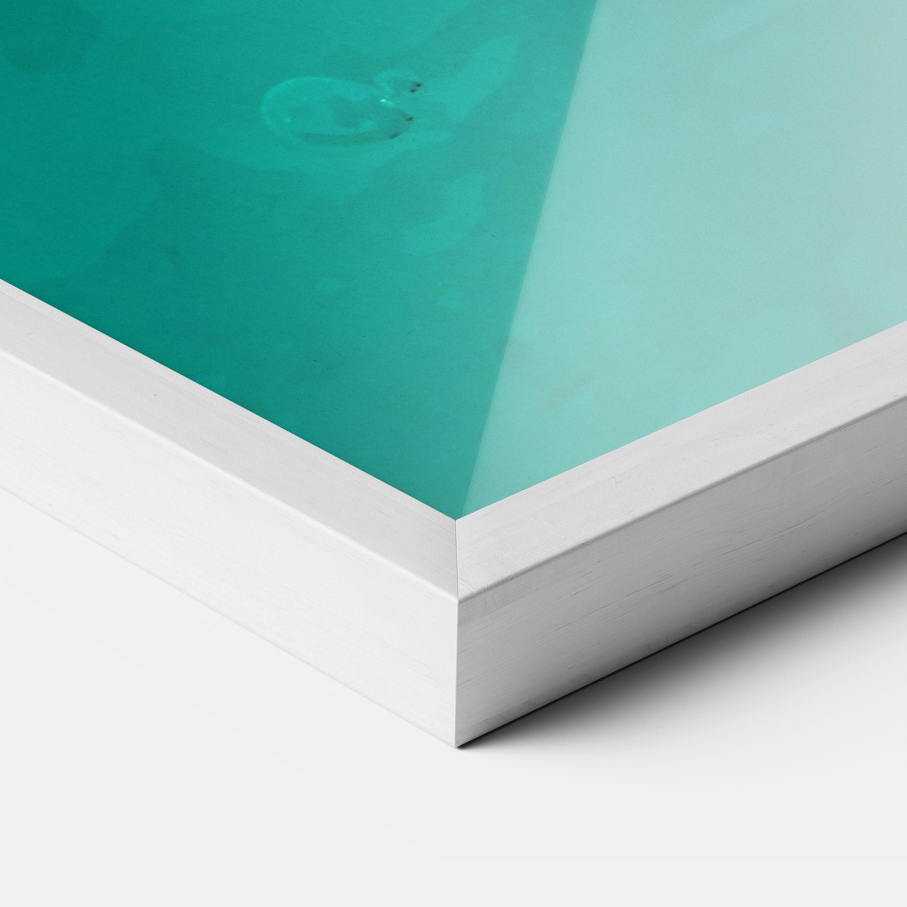 Gerahmte Poster Turtle Sweeming mockup 3