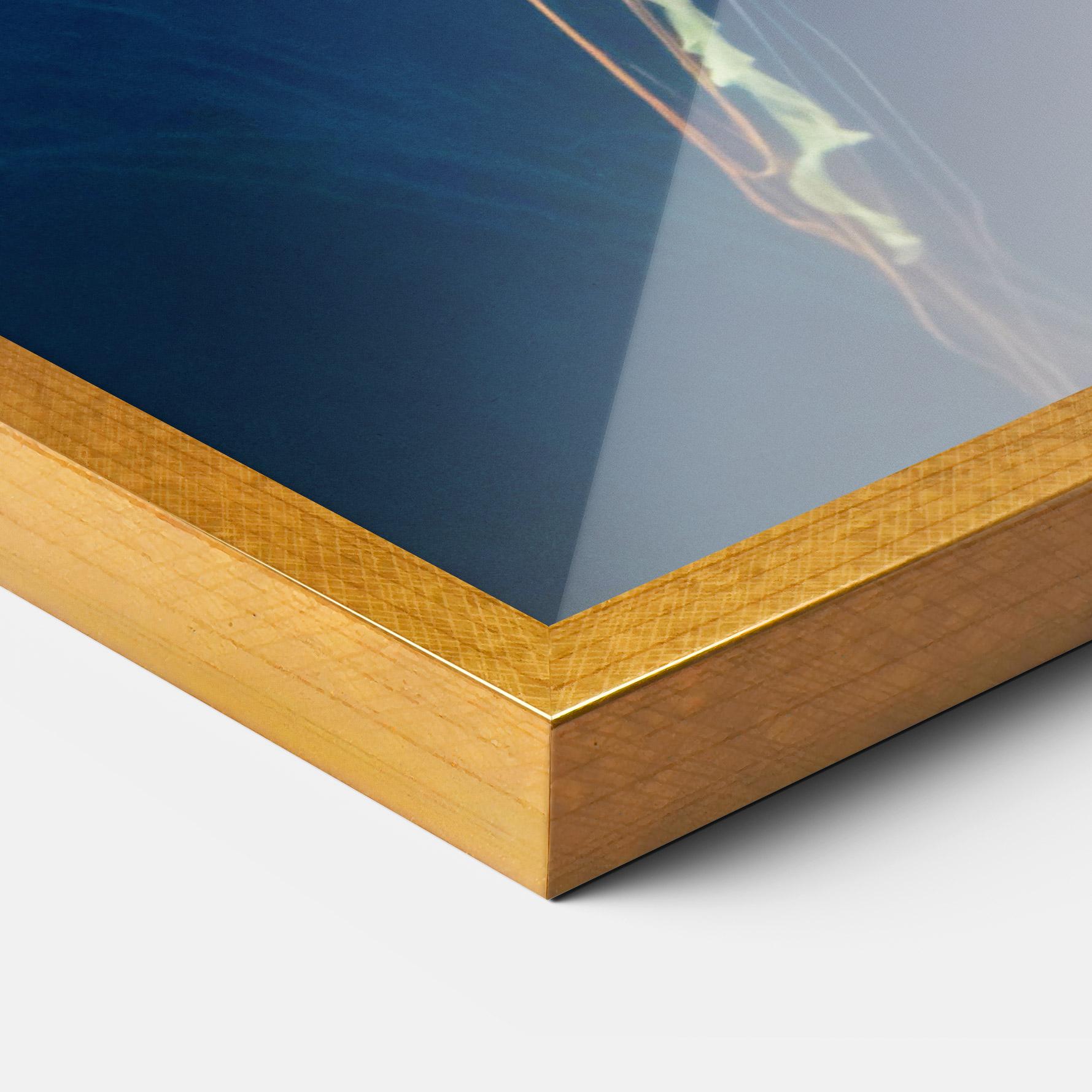 Gerahmte Poster Cream Jellyfish mockup 3