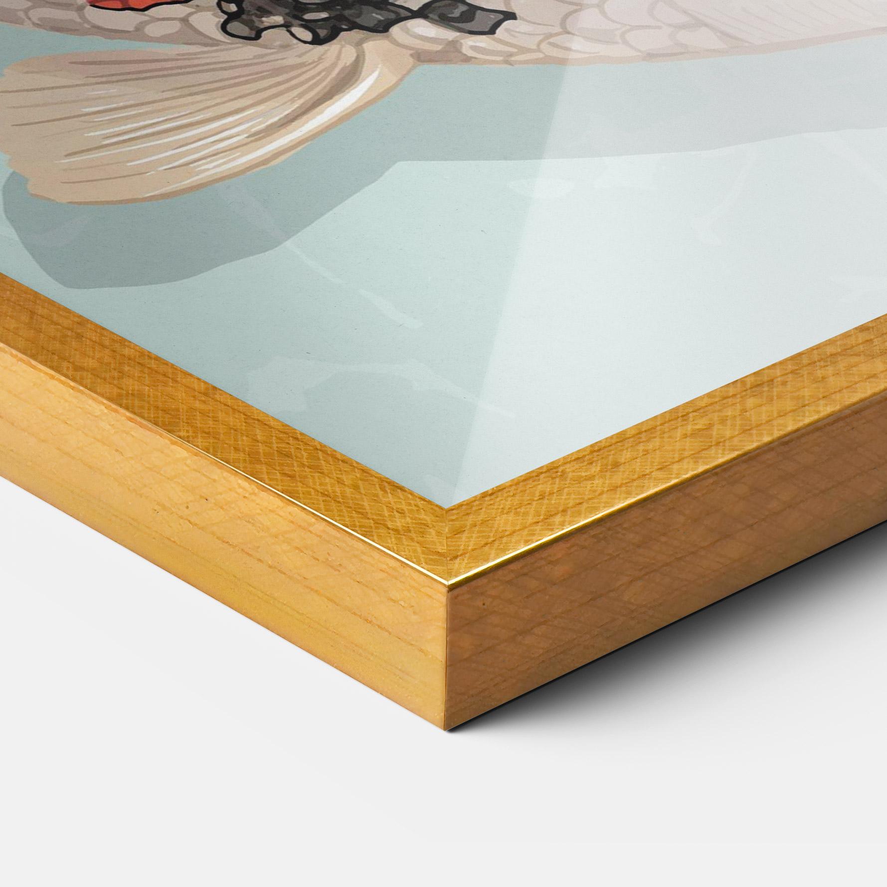 Gerahmte Poster Koi Fish mockup 3