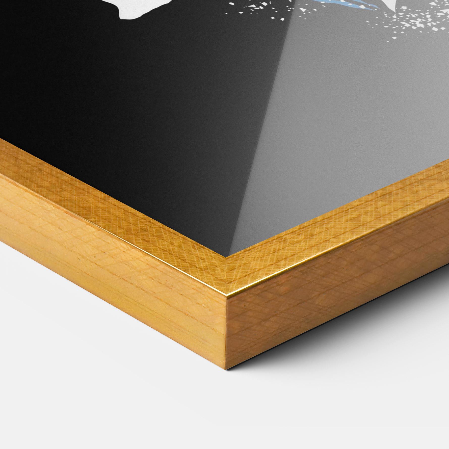 Gerahmte Poster Sword Fish mockup 3