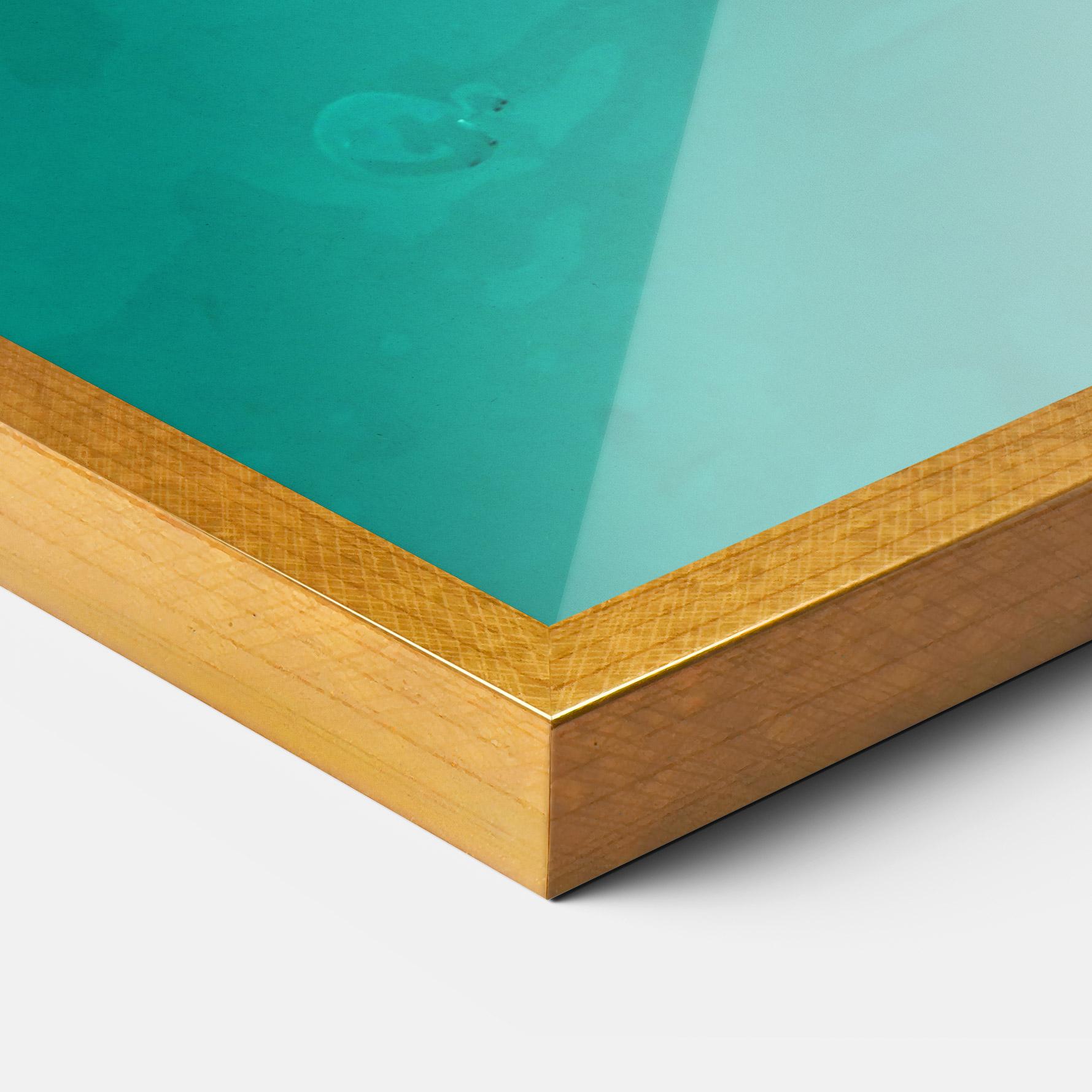 Gerahmte Poster Turtle Sweeming mockup 3